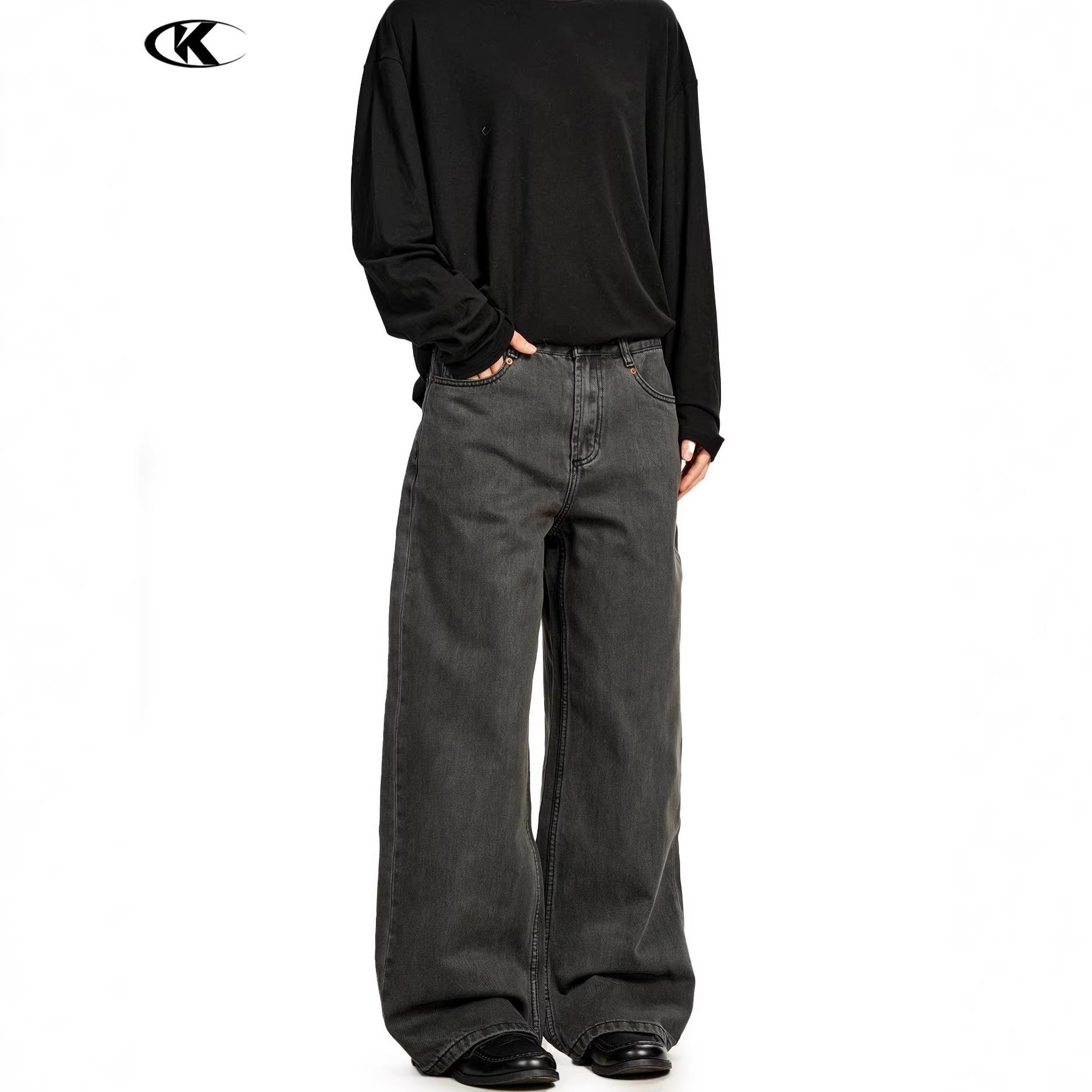 11KN Retro Casual Three-dimensional  Slim-fitting Pants