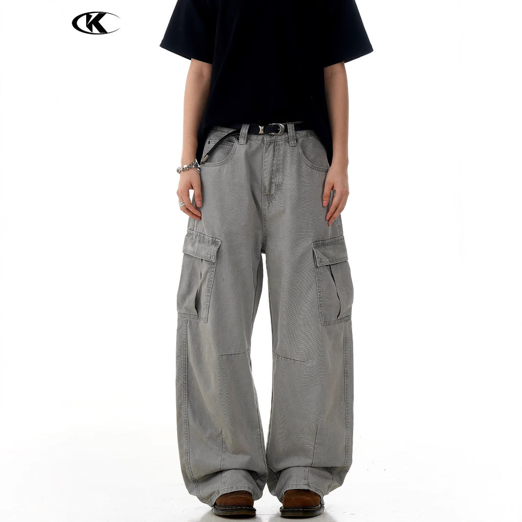11KN Retro Straight Loose Casual Pants