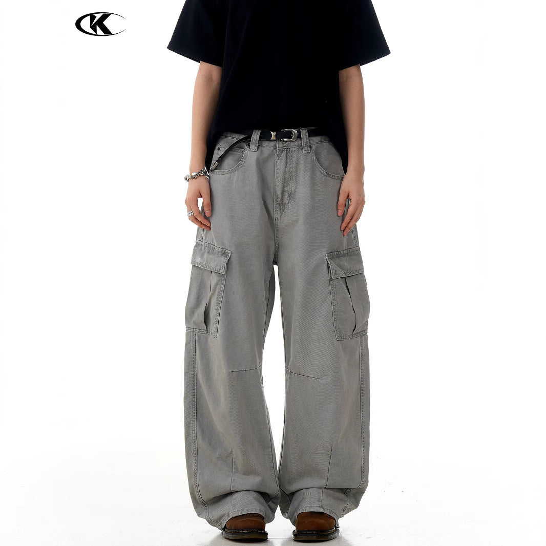 11KN Retro Straight Loose Casual Pants