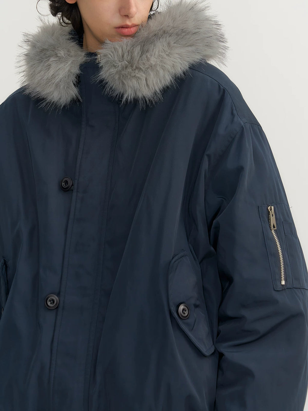 CARPEM Thermal Removable Fur Collar Jacket