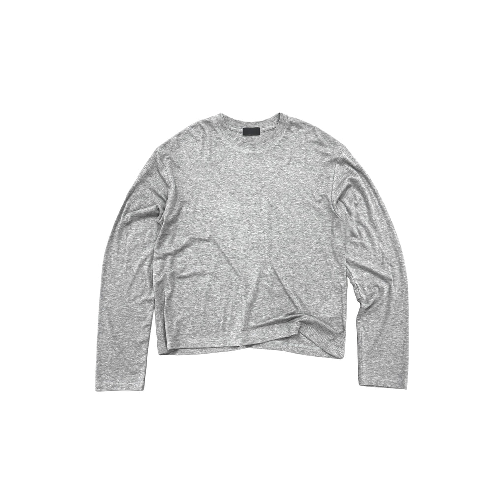 PLUS NO LOGO Crew Neck Bottom Drape Long Sleeve