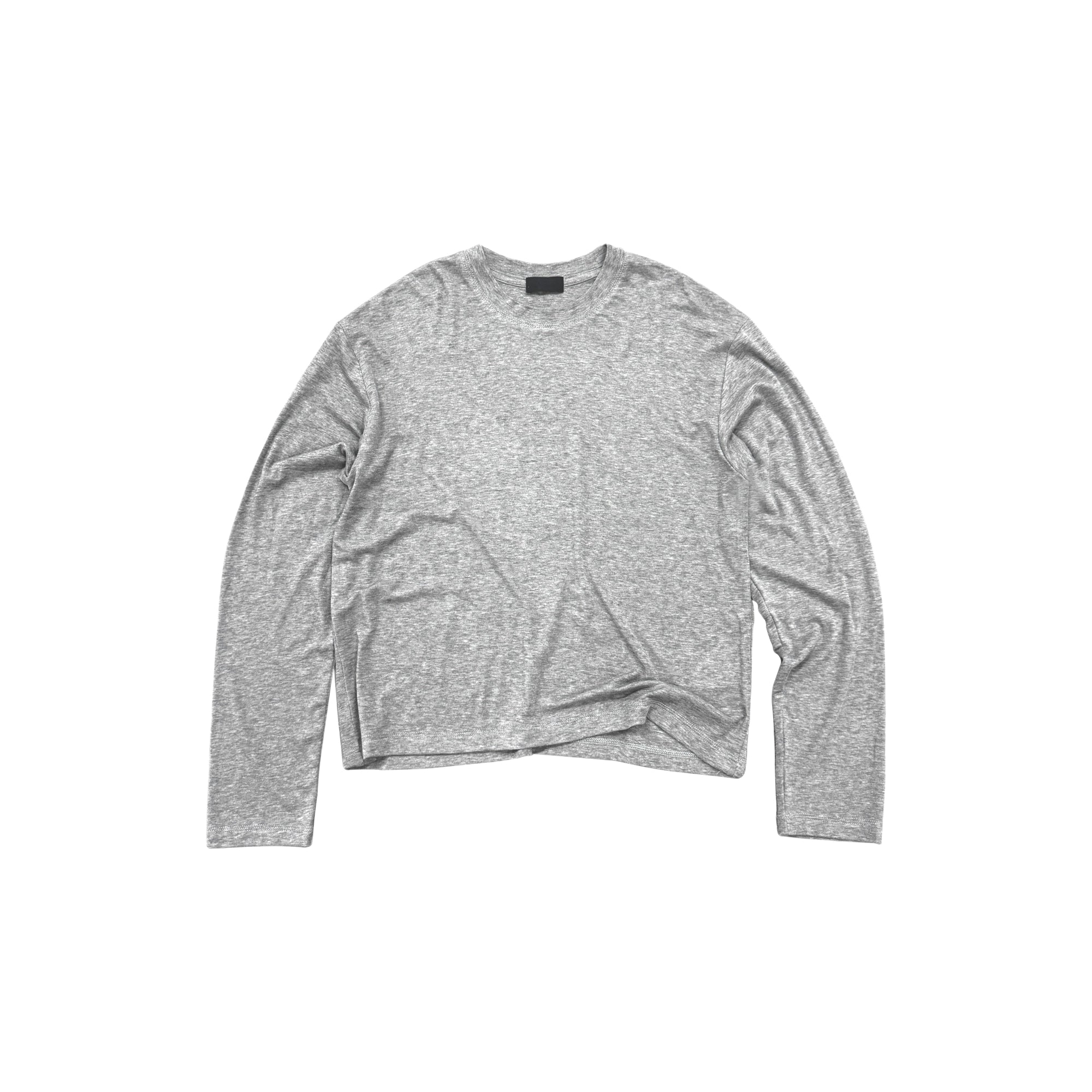 PLUS NO LOGO Crew Neck Bottom Drape Long Sleeve