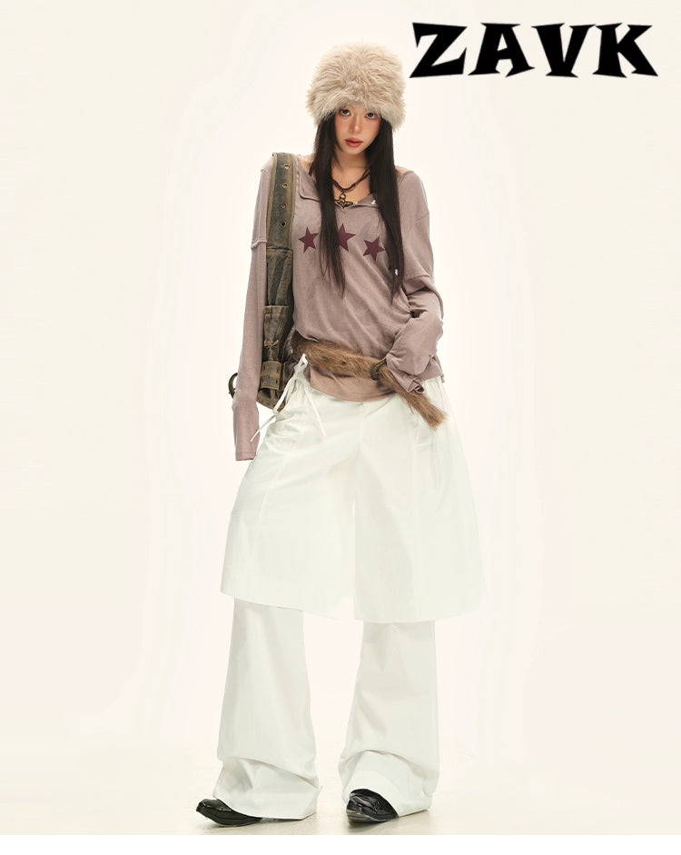 ZAVK Fake Two-piece Tooling Slacks