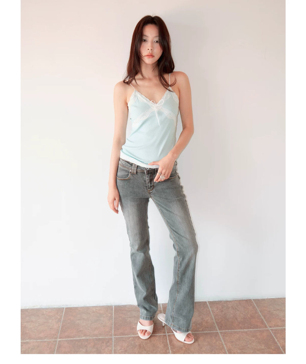 FUNKYFUN Contrast Lace Sling