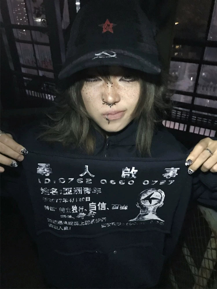 4AM Casual Patch Hooded Sweater