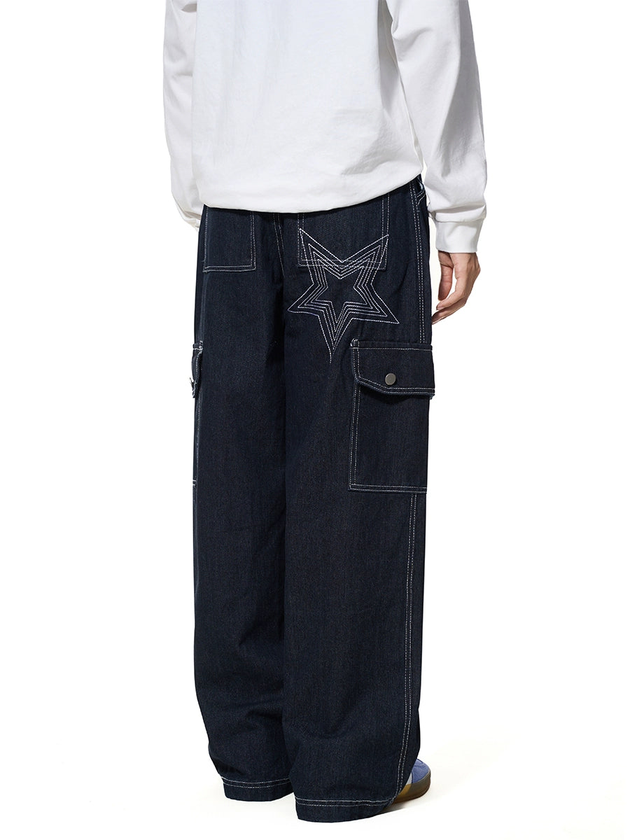 BTSG X Peoede STAR bright-line pocket tooling jeans