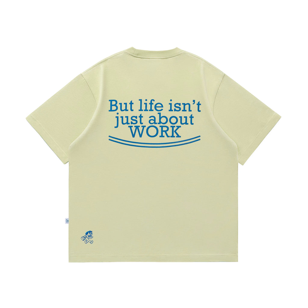 BENT IDEA Letter Print Casual Breathable Tee