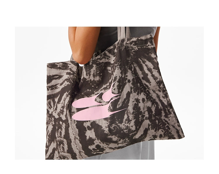 CryingCenter Tie-dye Large-capacity Commuter Canvas Tote Bag