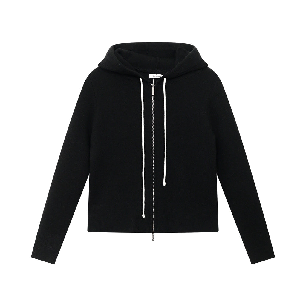 FUNKYFUN Double Zipper Micro-loose Knitted Sweater Jacket