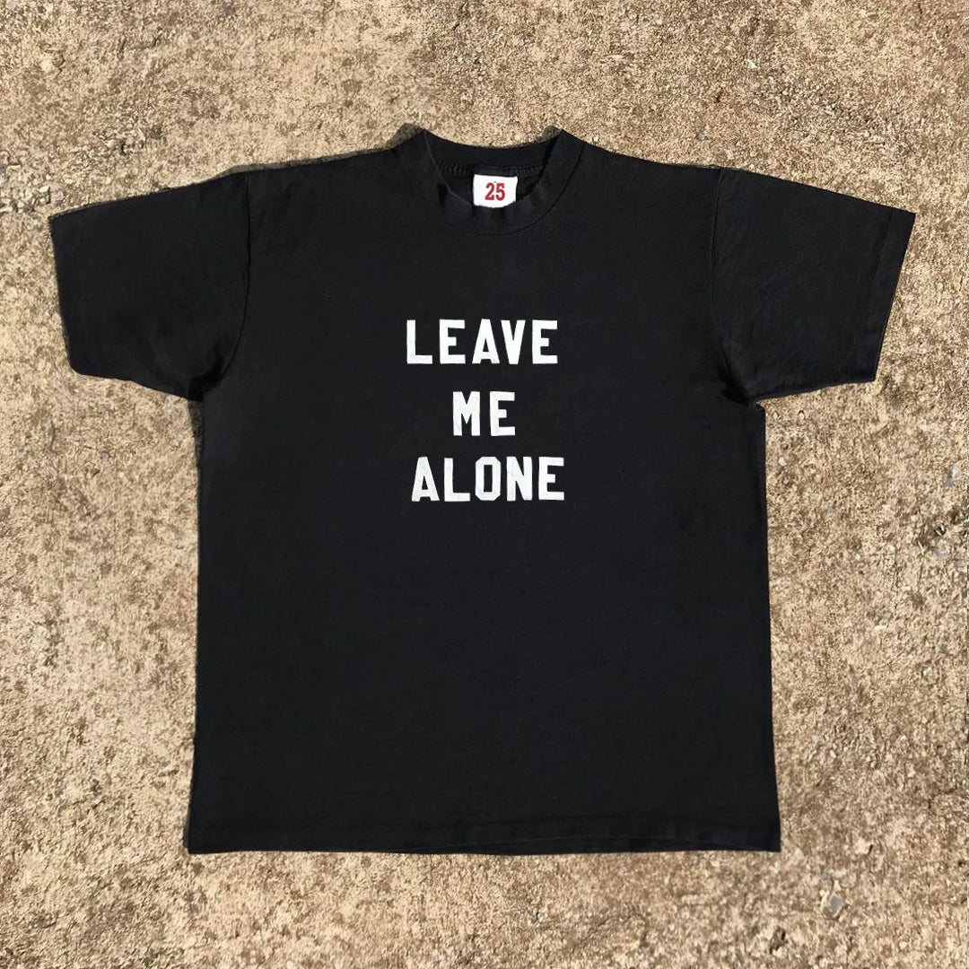 Wang Youbing Studio! Leave Me Alone 220g 100% Cotton Tee