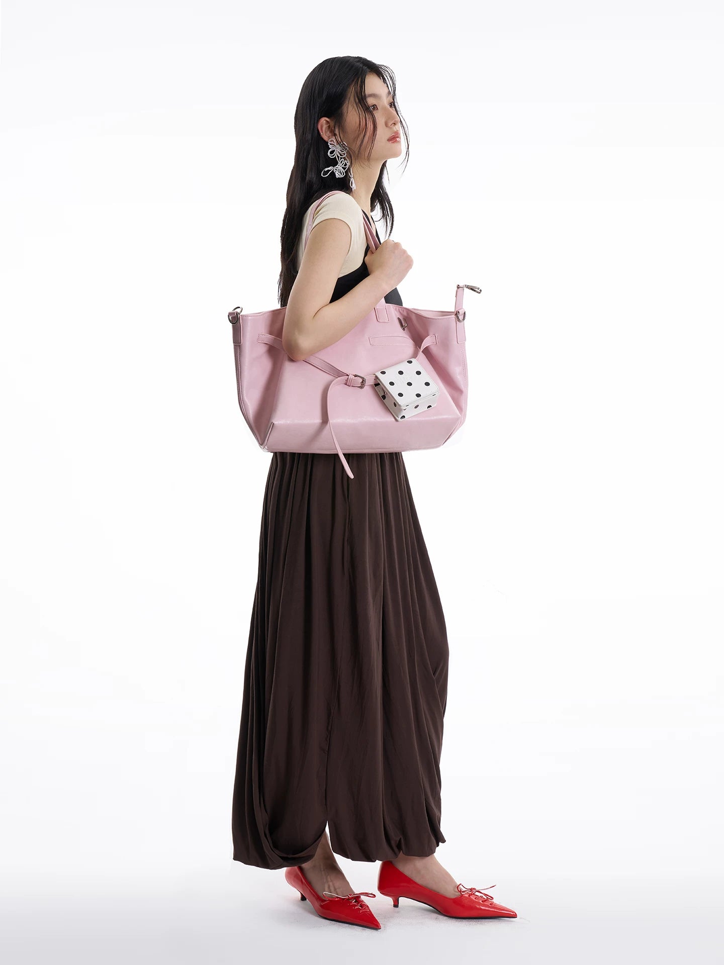 JANDRESS Simple and Versatile Large-capacity Messenger Bag