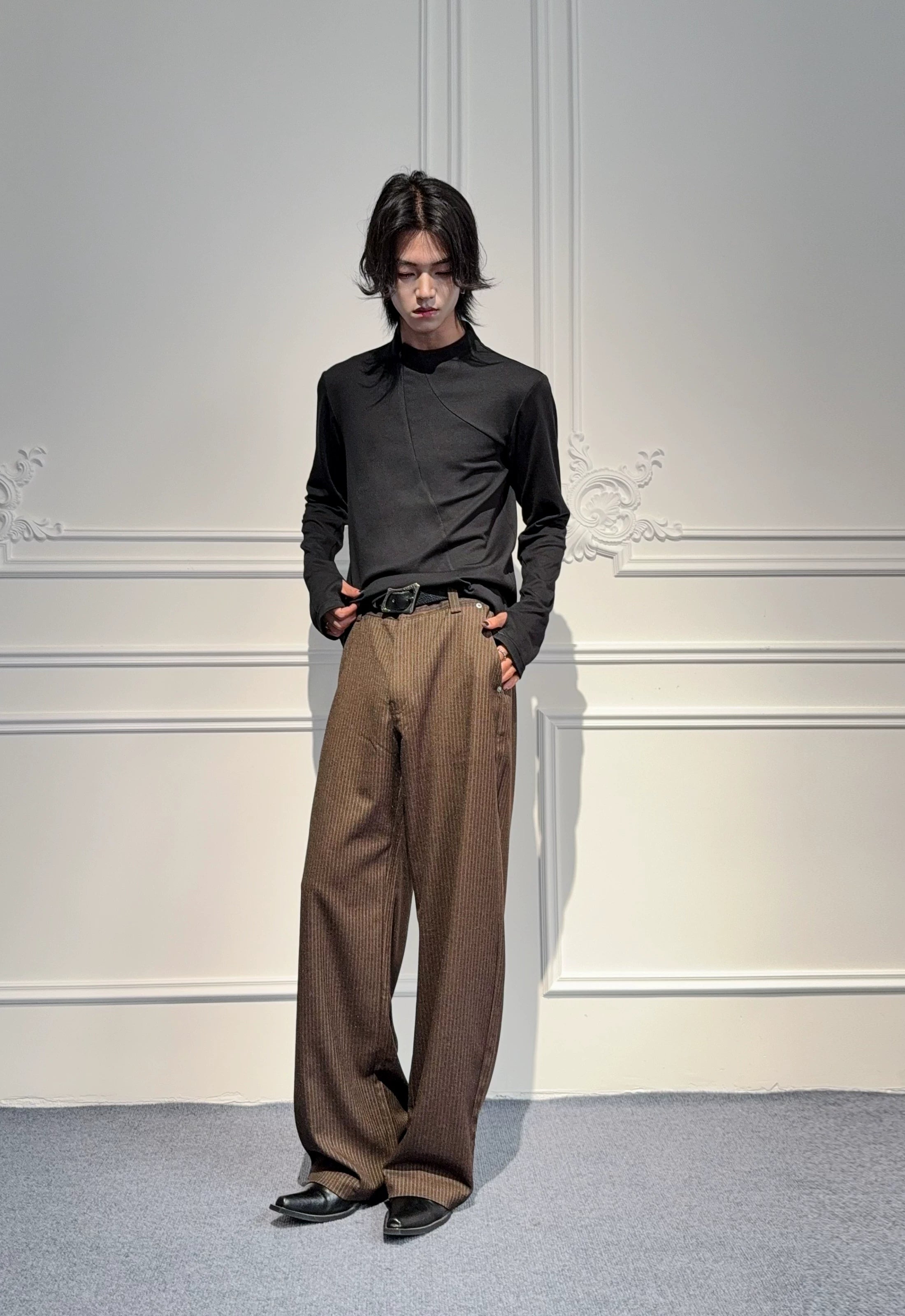 SOUTHFISH Semi-turtleneck Skin-friendly Soft Waxy Long Sleeves