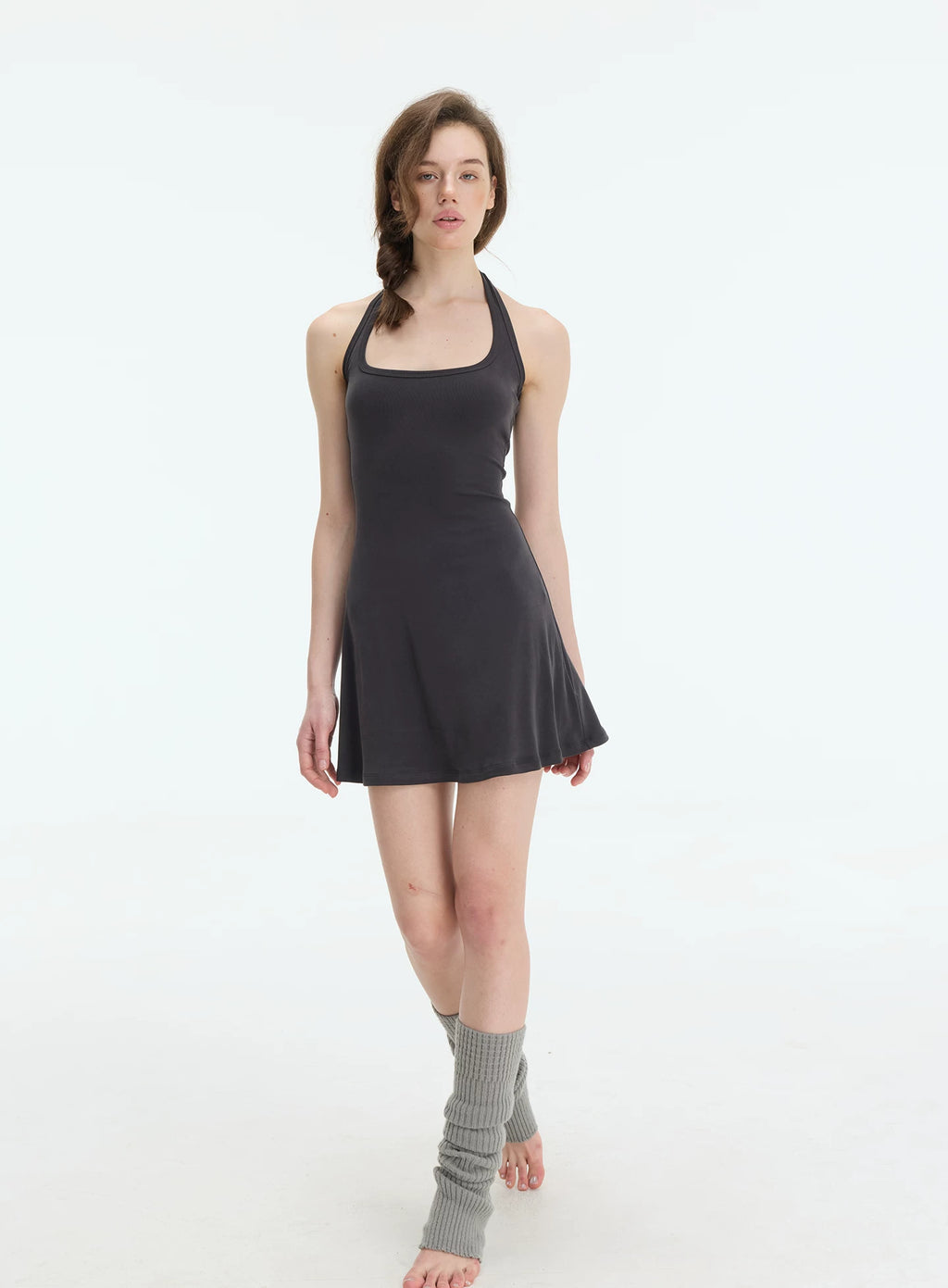 Veryrareme Neck Halter Slim Dress
