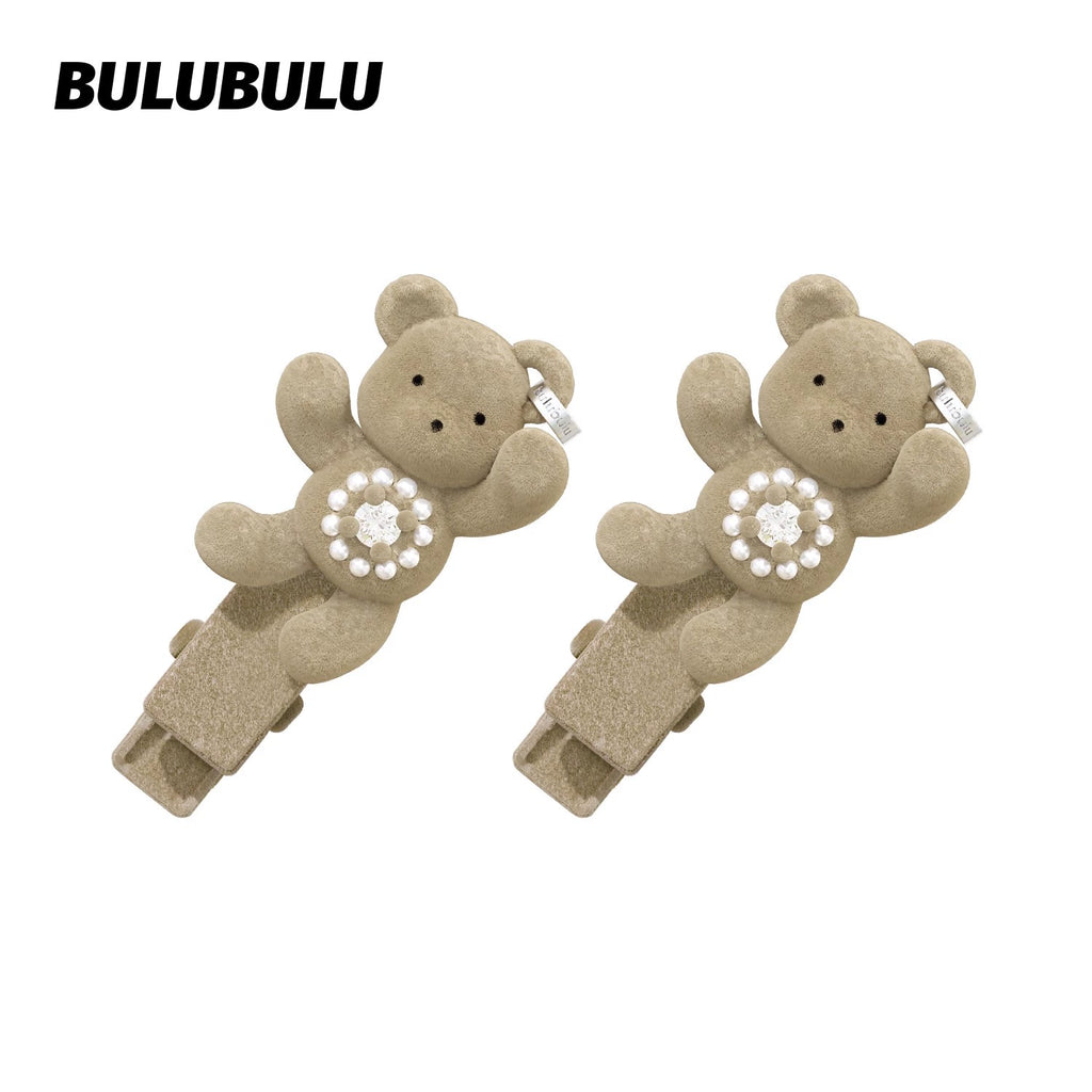 BULUBULU Flocked Bear Necklace