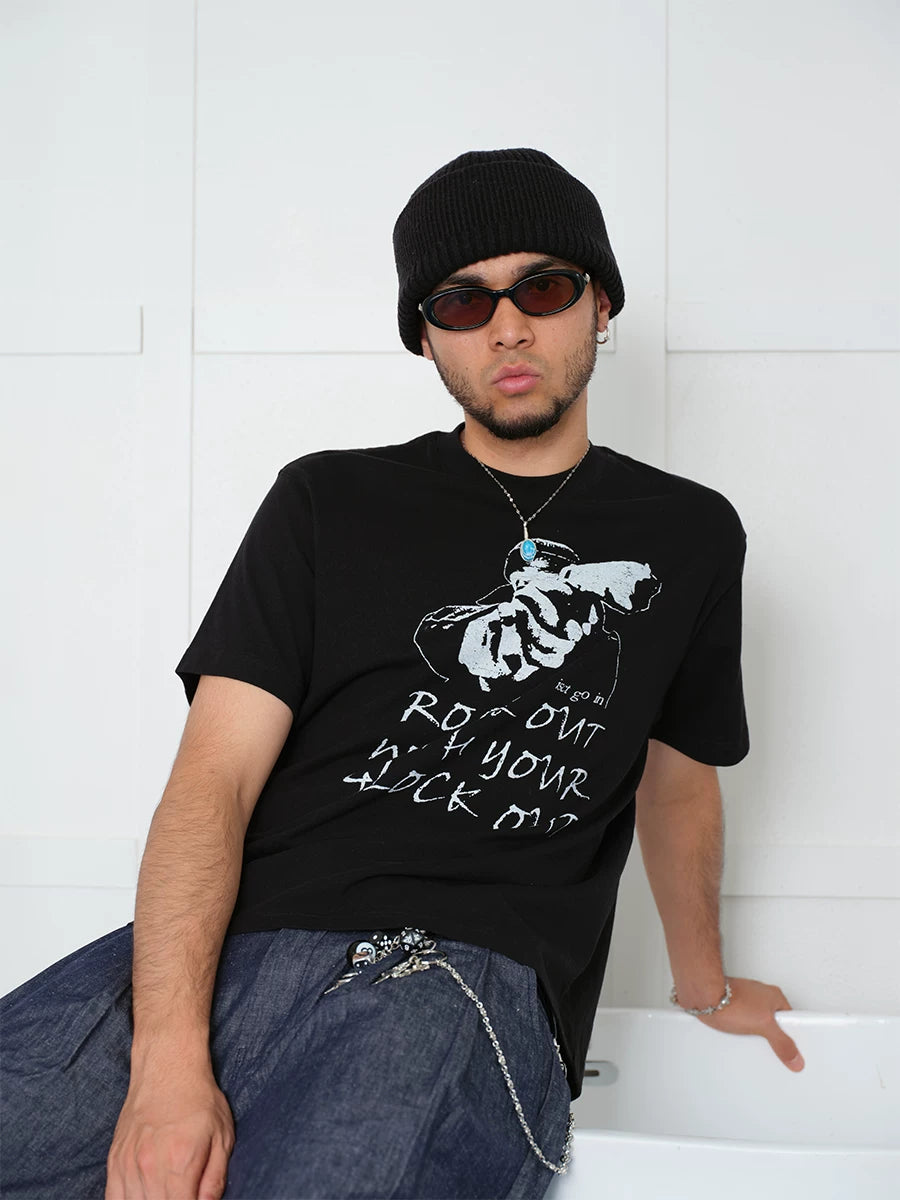 ComicTree Tagline Do Old Round Neck Front Shoulder Tee