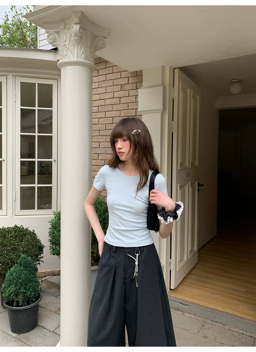 KANO Bow Back Hollow Tee