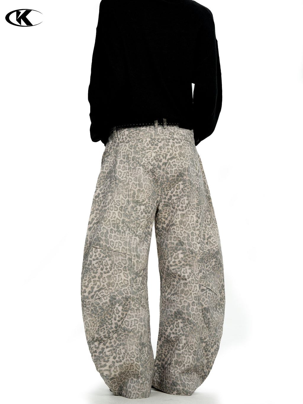 11KN | Pleated Wide-Leg Cargo Pants for American Retro