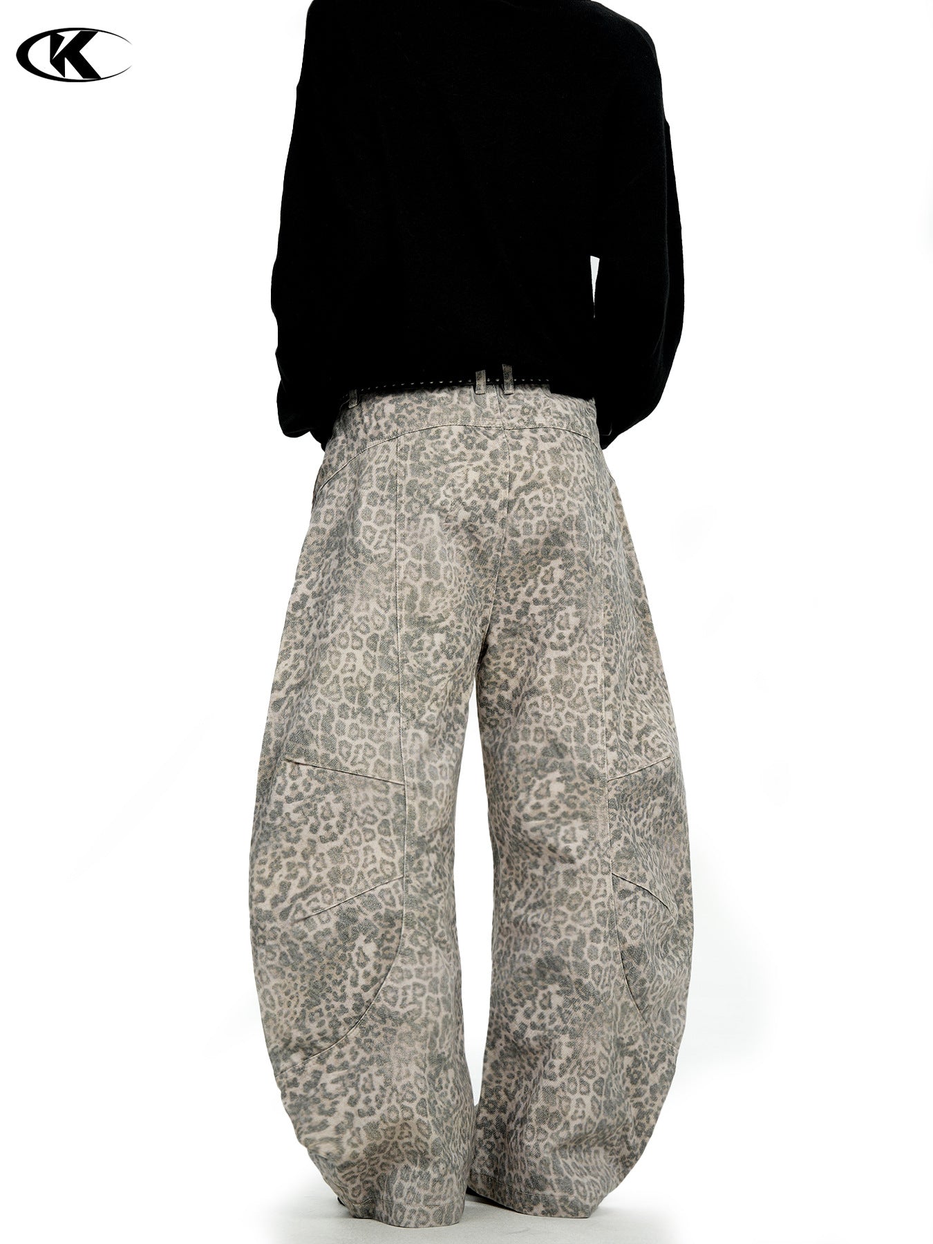 11KN | Pleated Wide-Leg Cargo Pants for American Retro