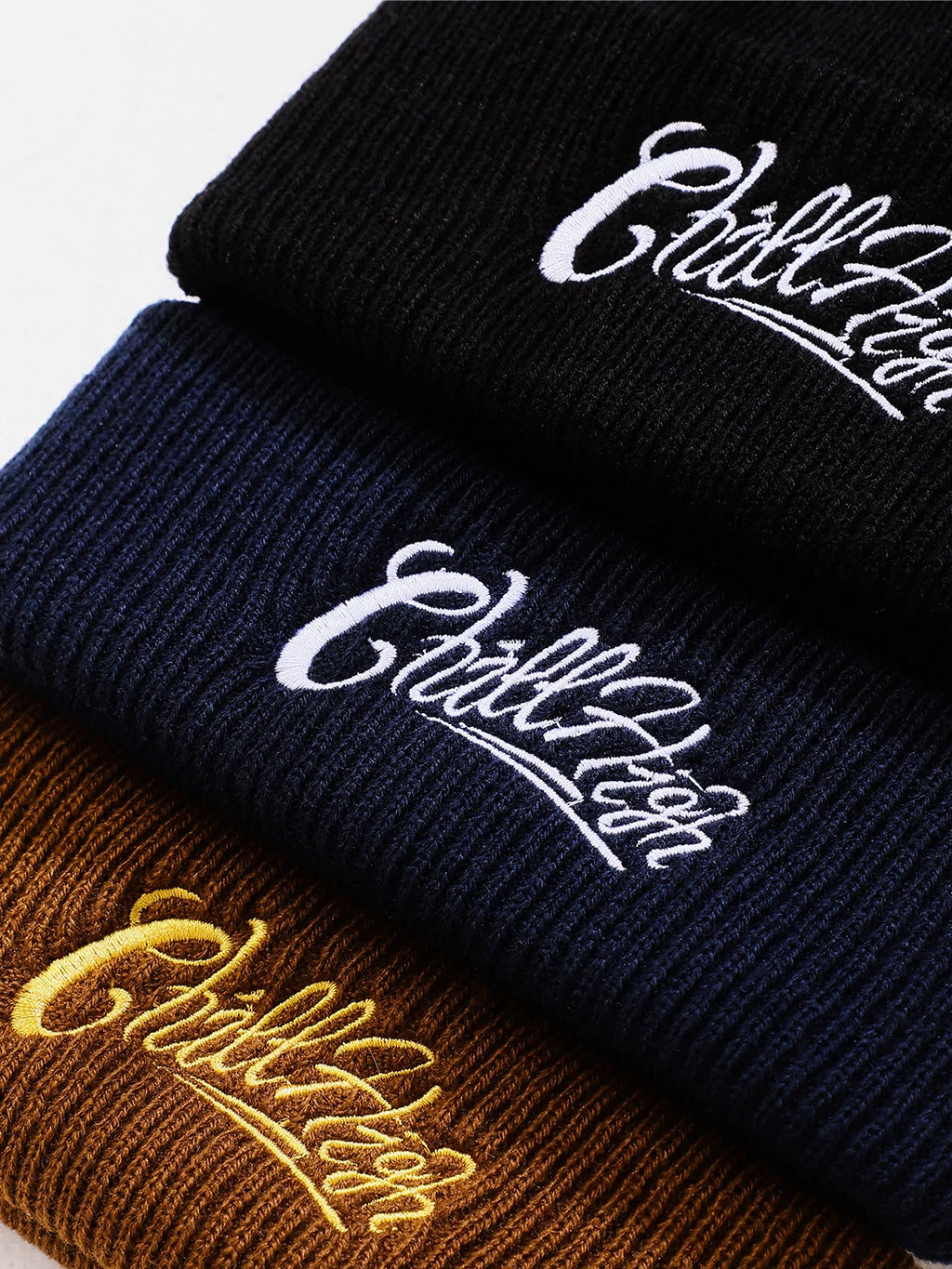 ChillHigh Vintage Embroidered Knitted Warm Wool Hat
