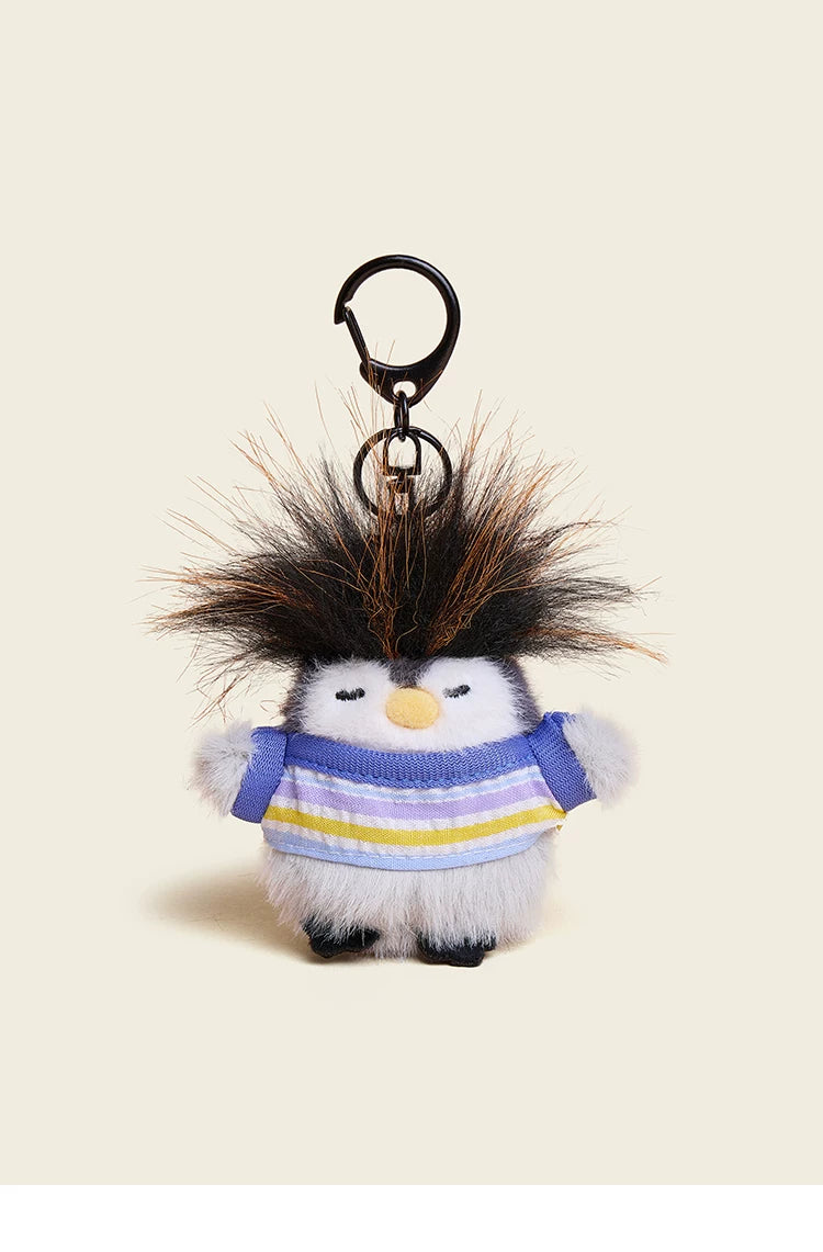 HAVEROSE Straight-A Student Penguin Bag Keychain Plush Pendant