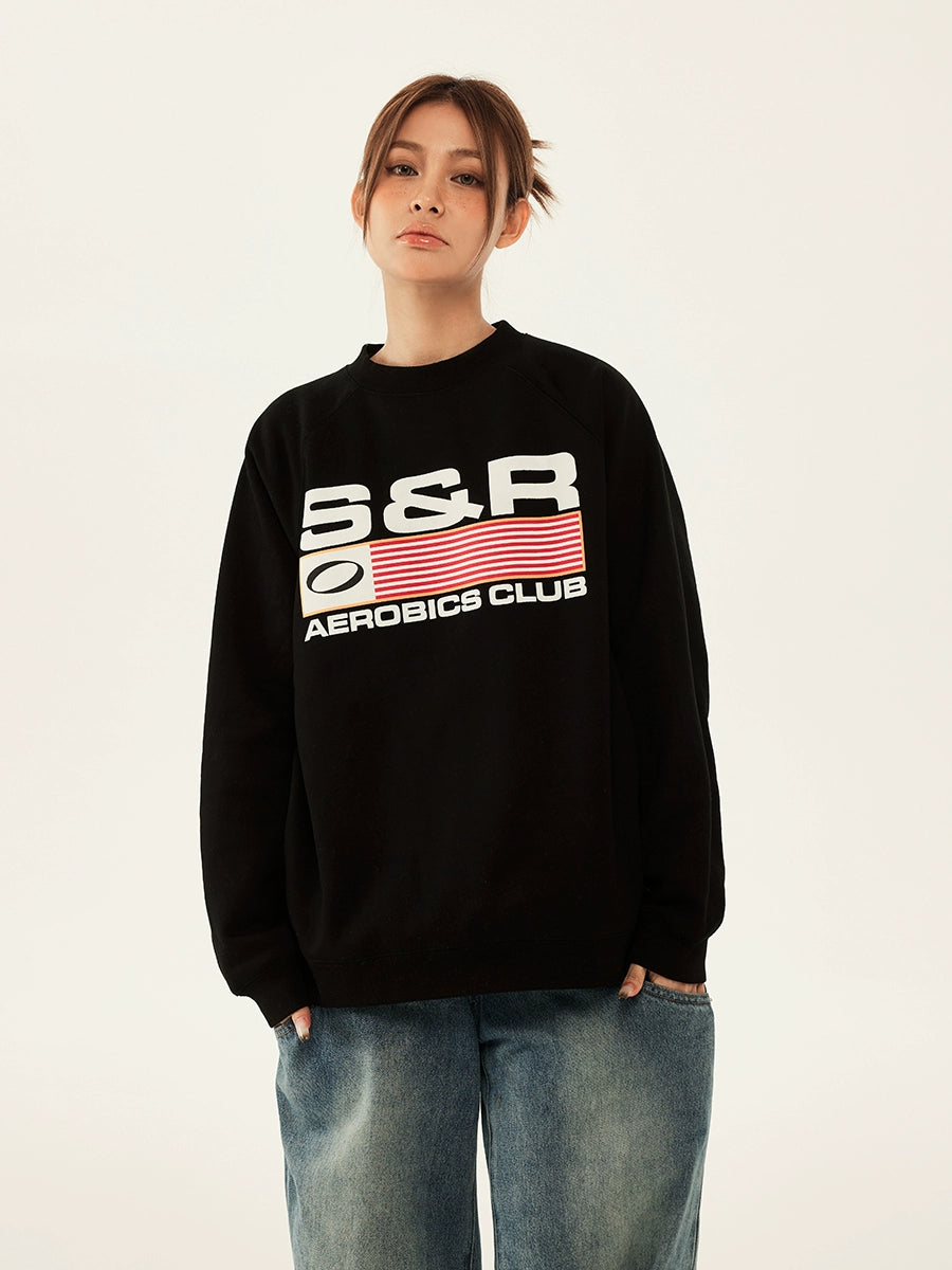 SOSER Vintage Foam Print Pullover Sweater