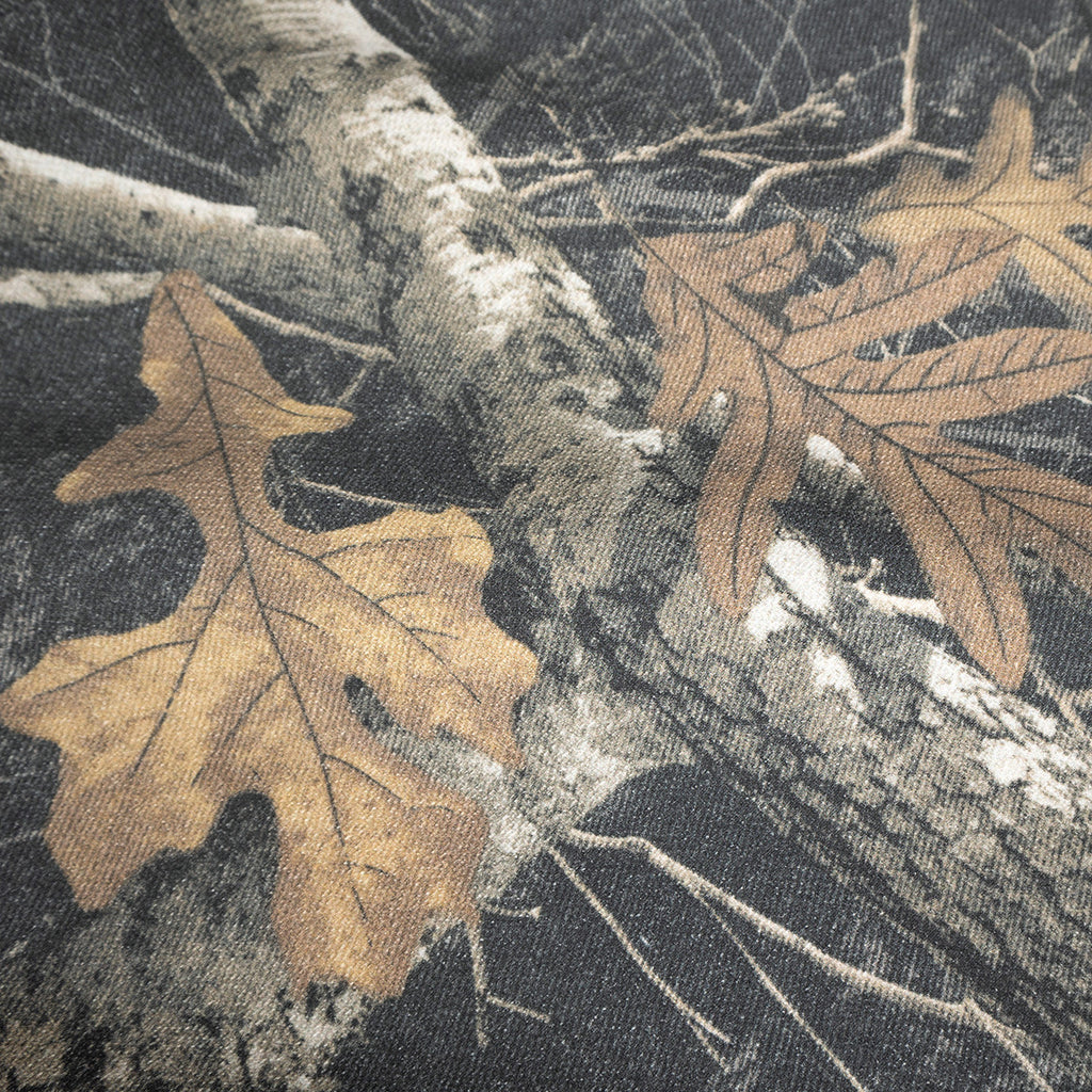 SUPER WAY Fleece Full-print Branch Camouflage Hooded Sweater