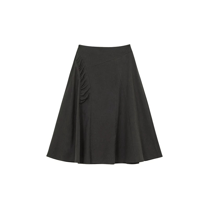 KANO Pleated Stitching Skirt