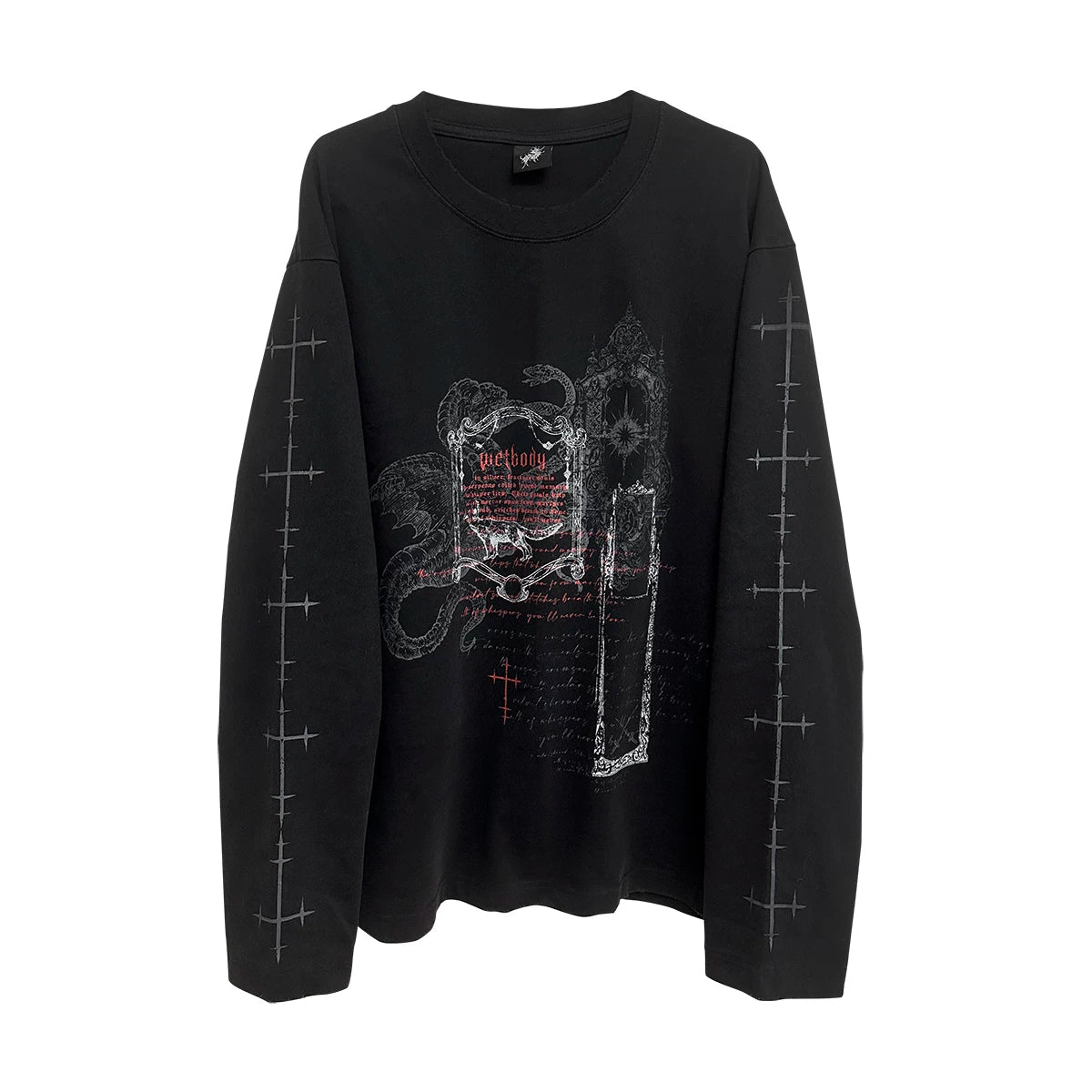 Wetbody Retro Old Casual Long Sleeves