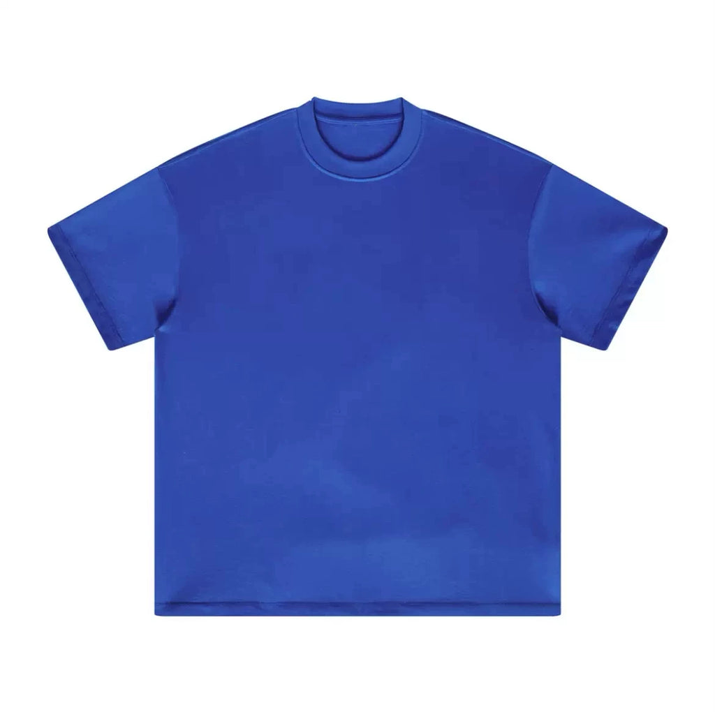 Blank: Map Oversized Small Neckline Casual Tee