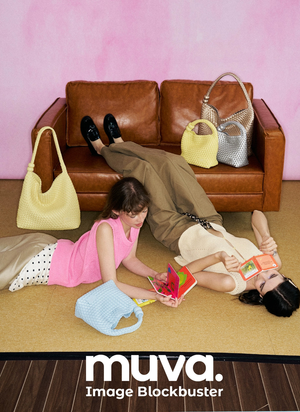 MUVA Woven Holiday Bead Small Bag