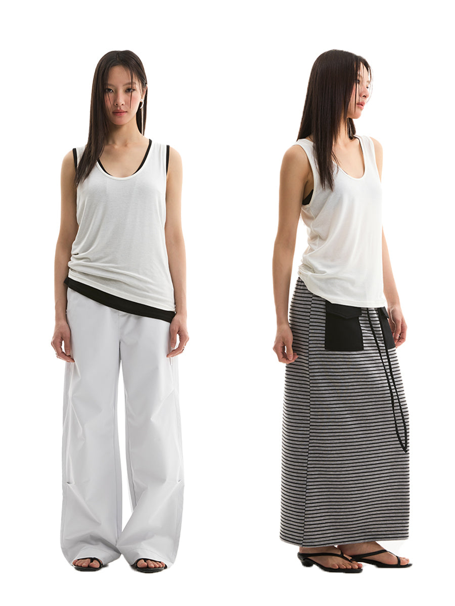 FUNKYFUN Tencel Light and Comfortable Tank Top