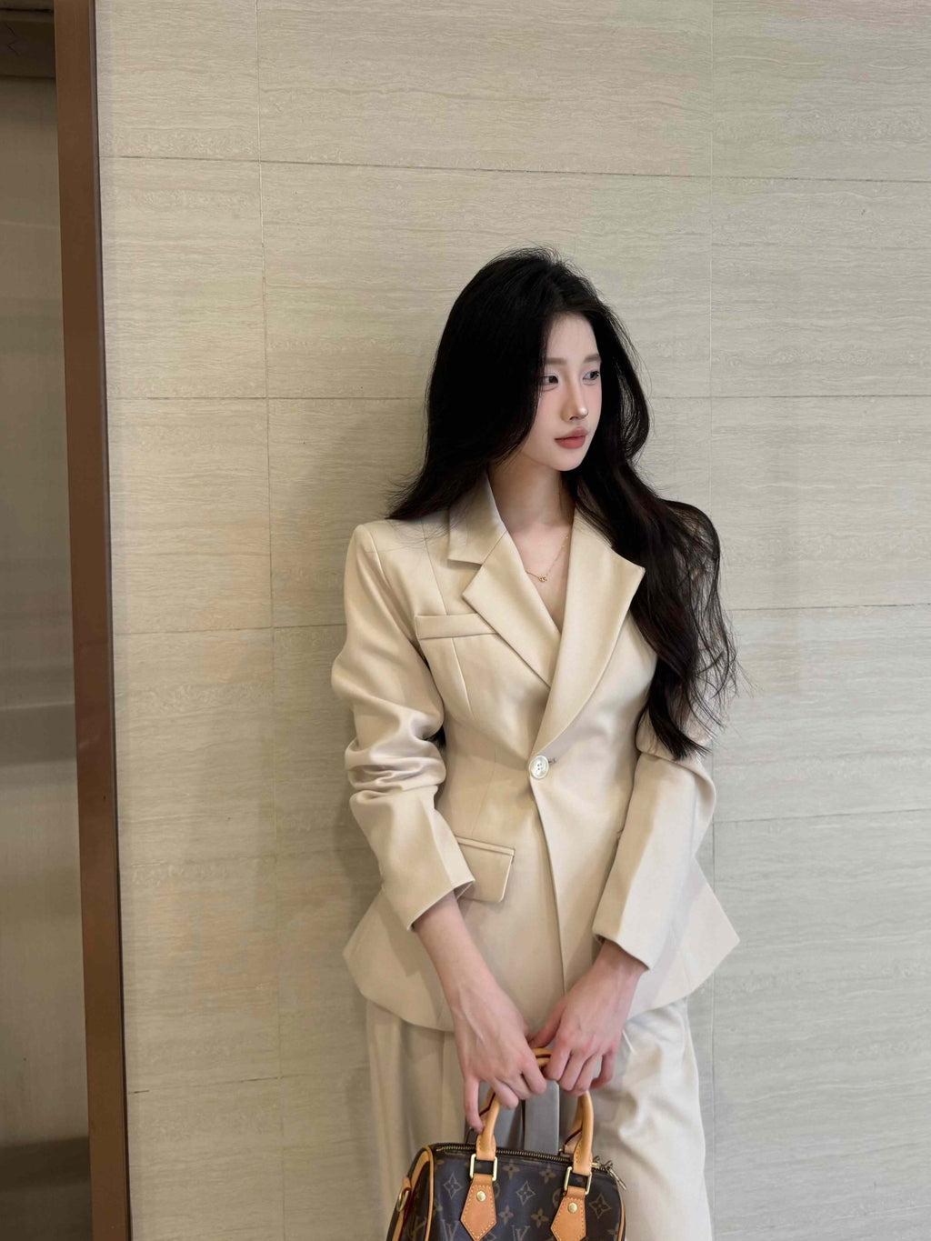 PANPANSTUDIO Korean Wide-leg Pants Suit