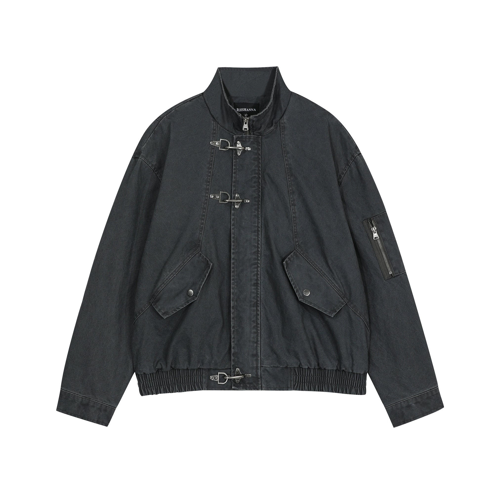BTSG Vintage Vintage Textured Plane Buckle Jacket