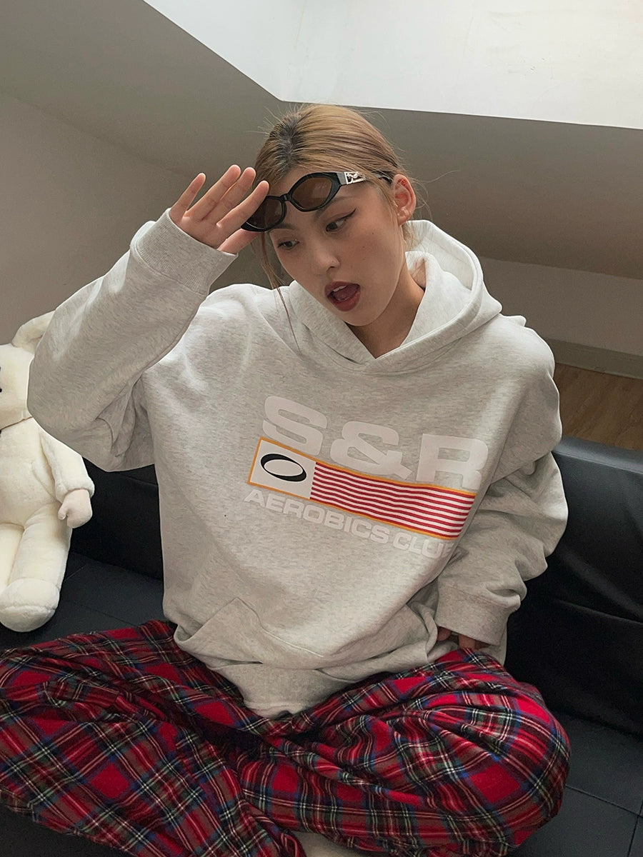 SOSER Vintage Casual Foam Hooded Sweater