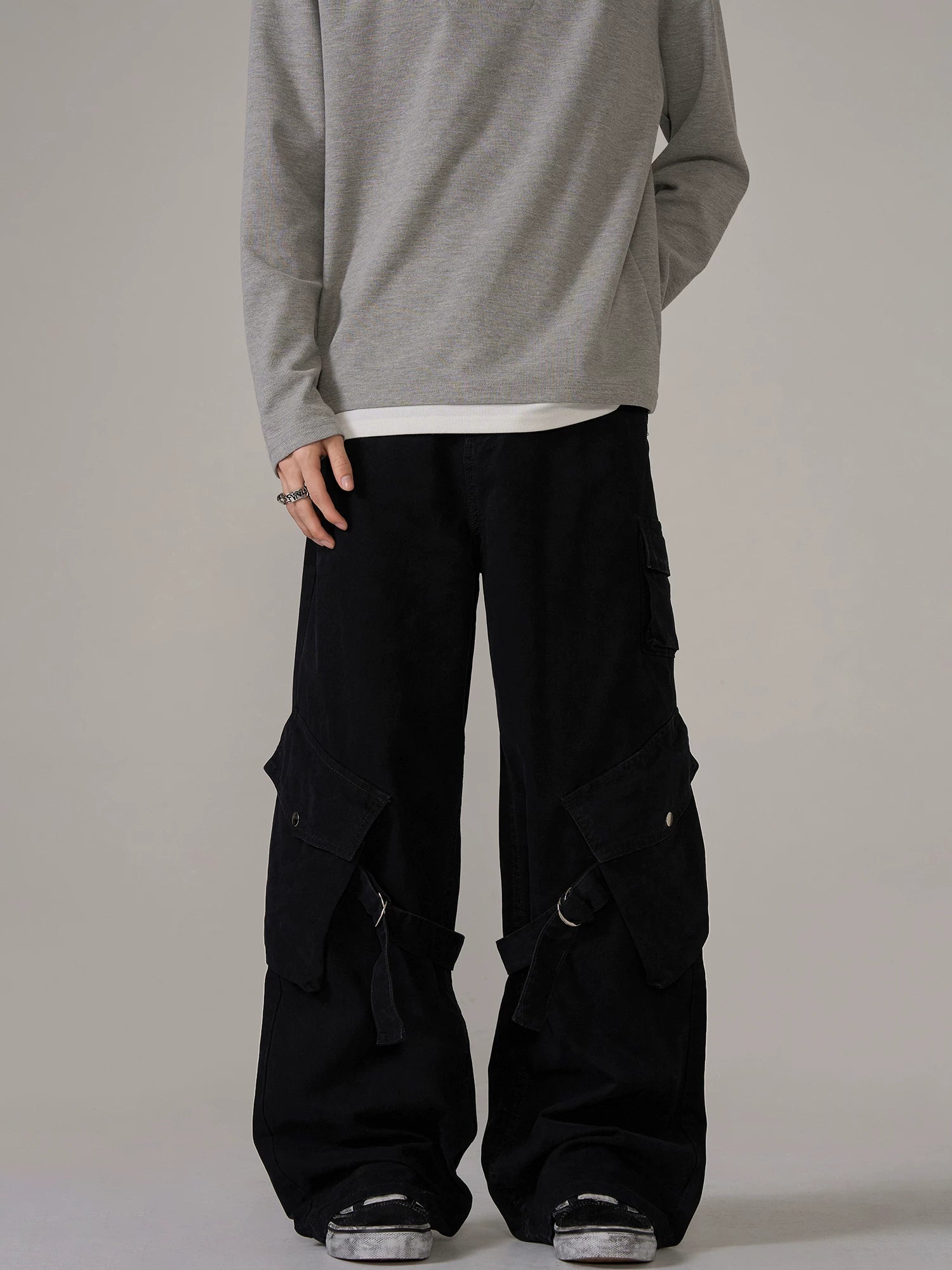 TRUQUEST Vintage Loose Tooling Jeans