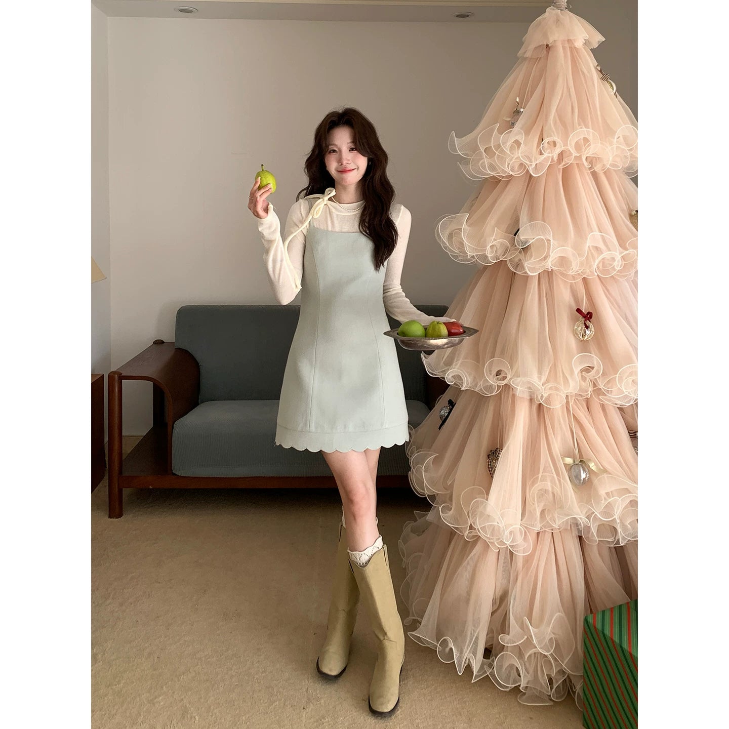 Even Gently Stacked Suspender Dresses