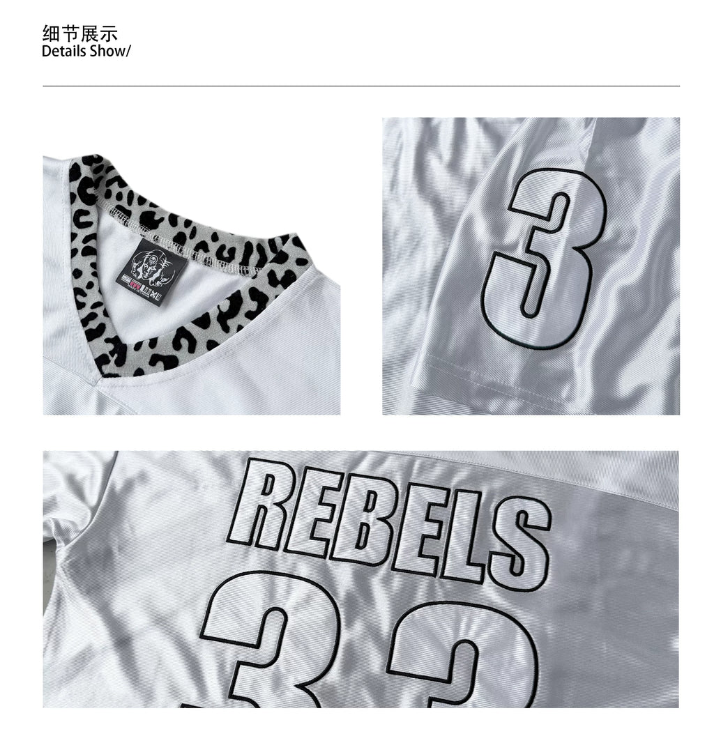 CHAI Splicing Glossy Loose Versatile Jersey Tee