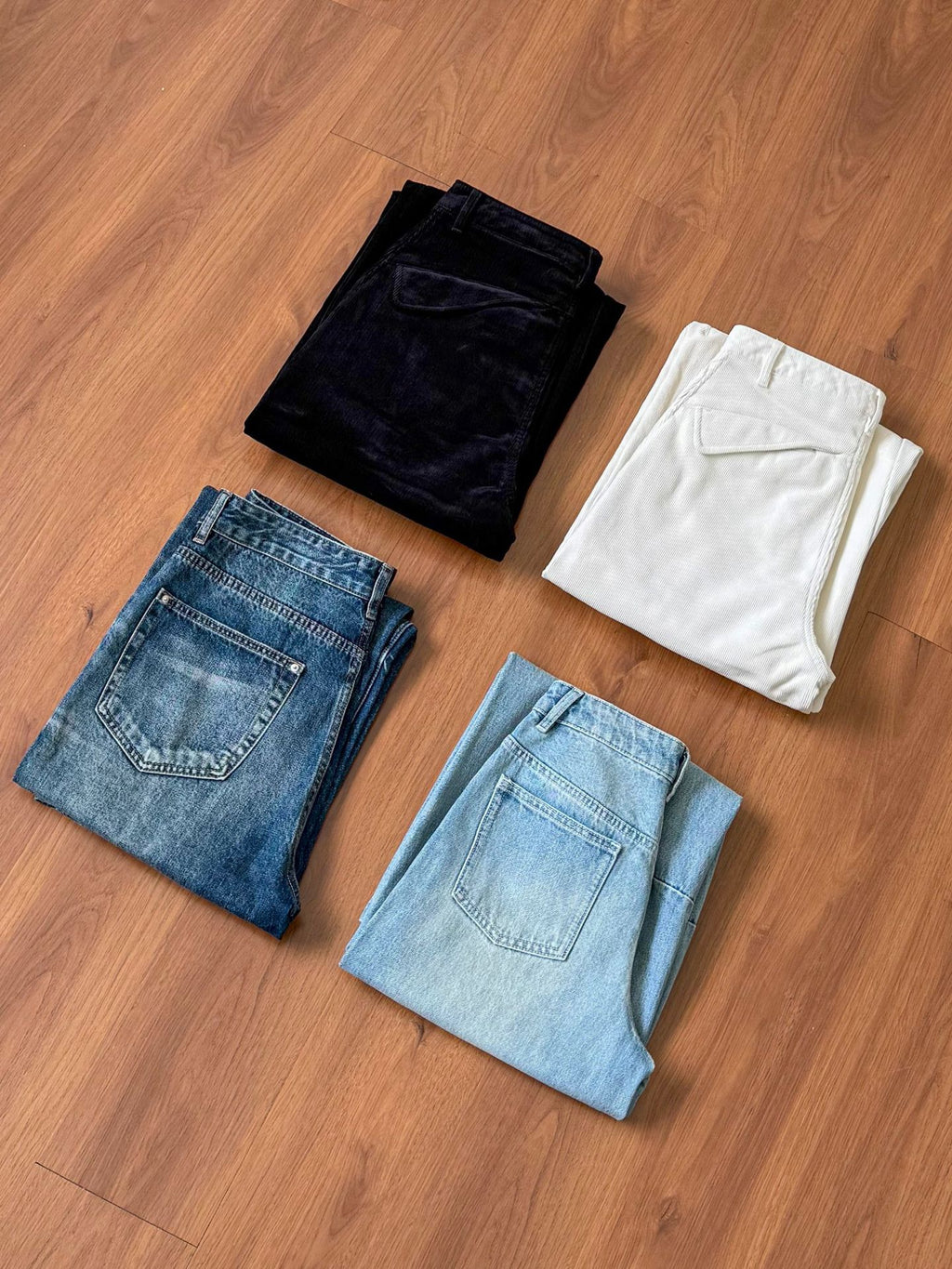 EME Retro Corduroy Fleece Thermal Slacks