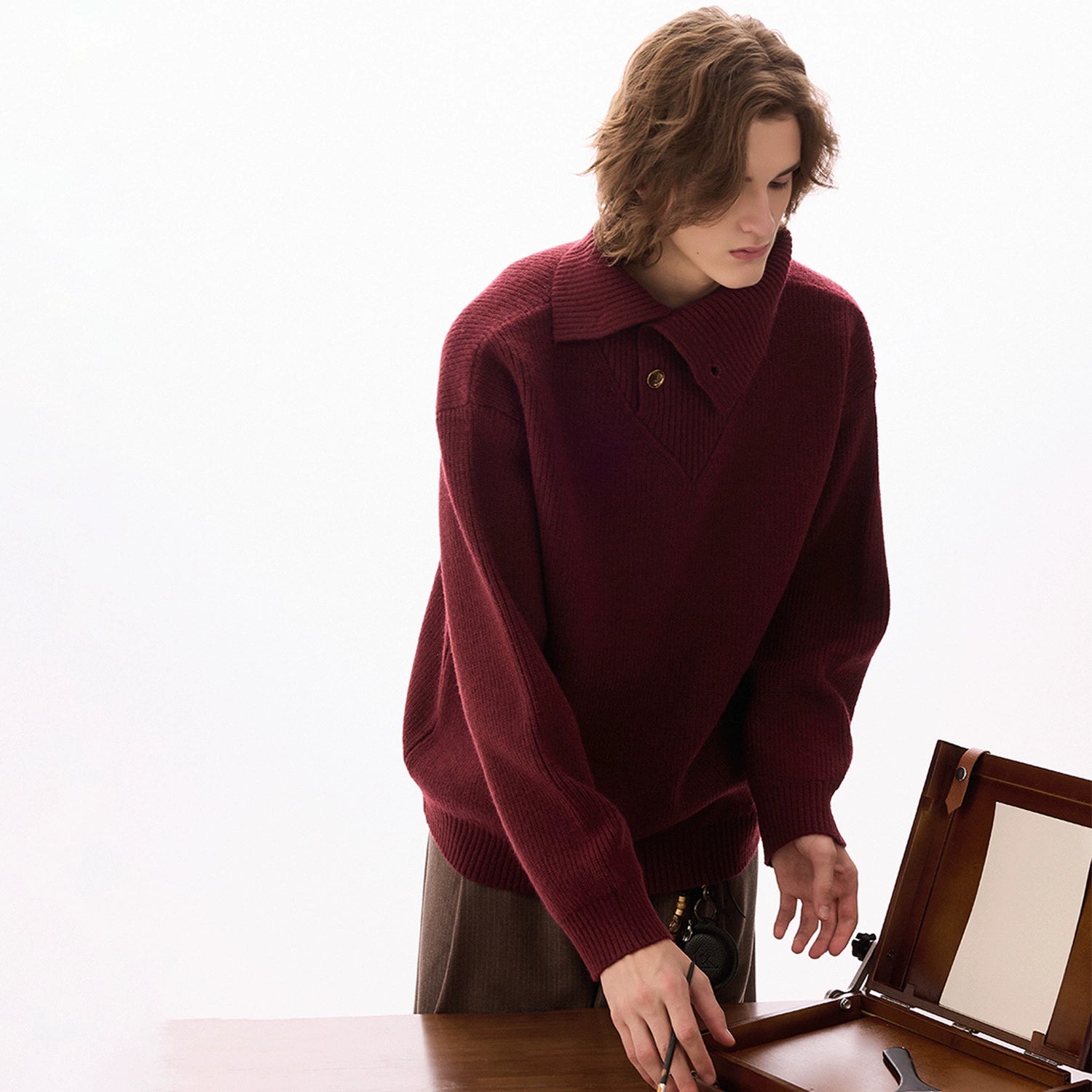 CHOR Chinese Turtleneck Sweater Knitted Sweater