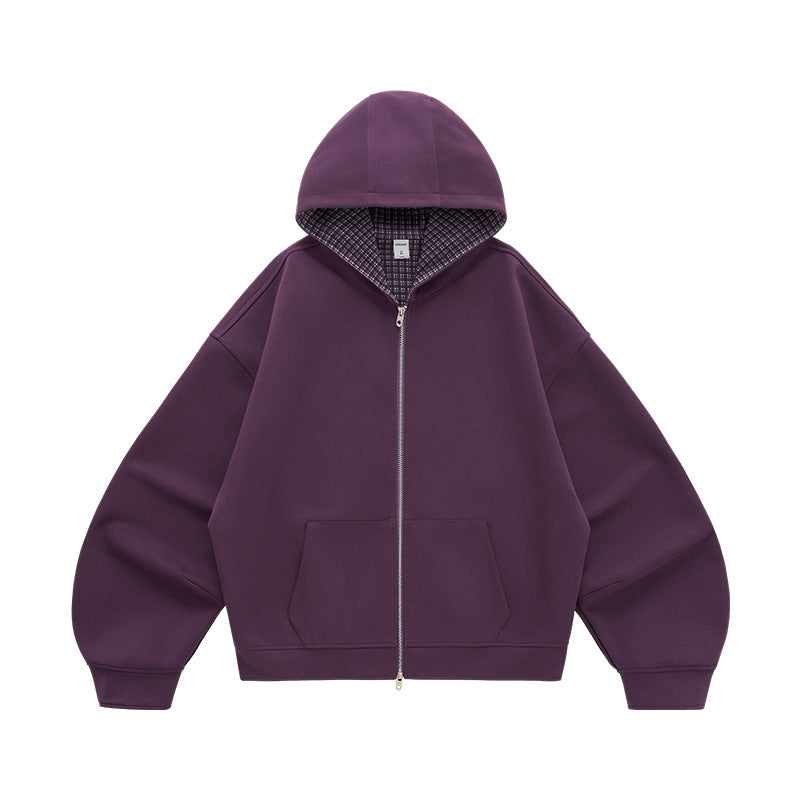 Inflation Checked Two-tone Casual Jacket