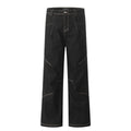 11KN Retro Three-dimensional Structure Washed Jeans
