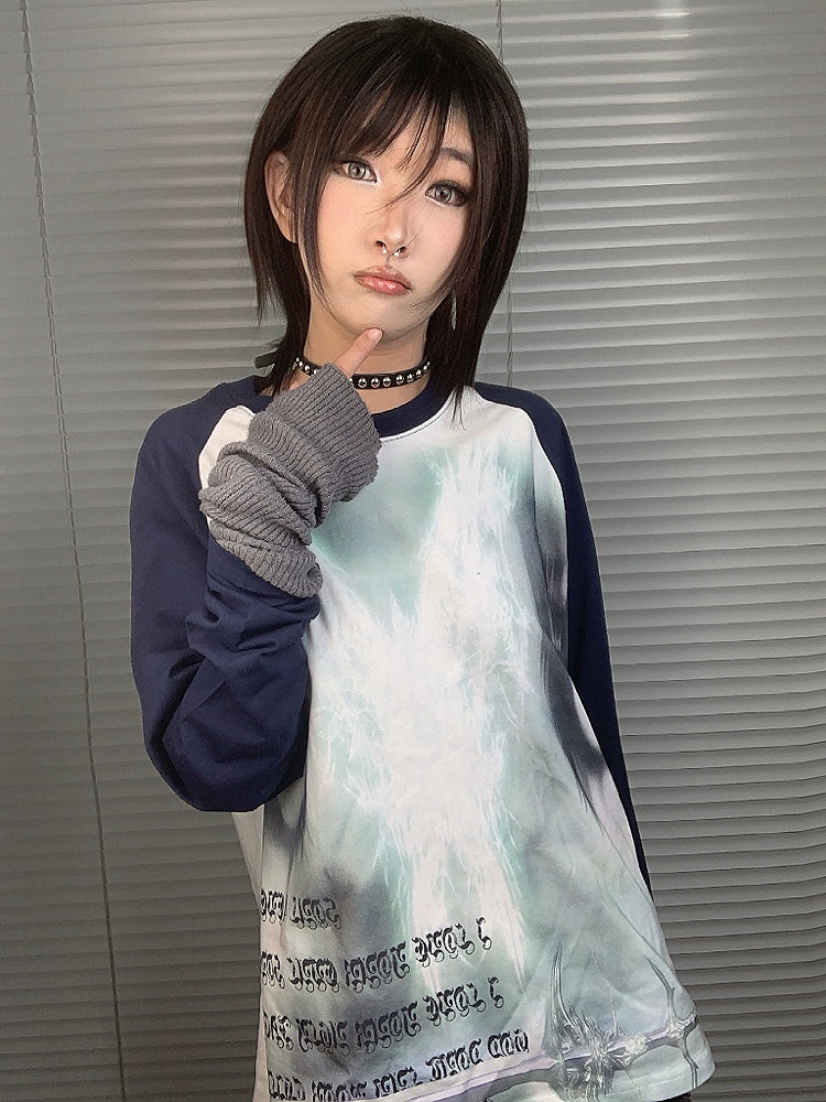 WEBBAR Luminous Wings Shoulder Matching Color Pure Cotton Long Sleeves
