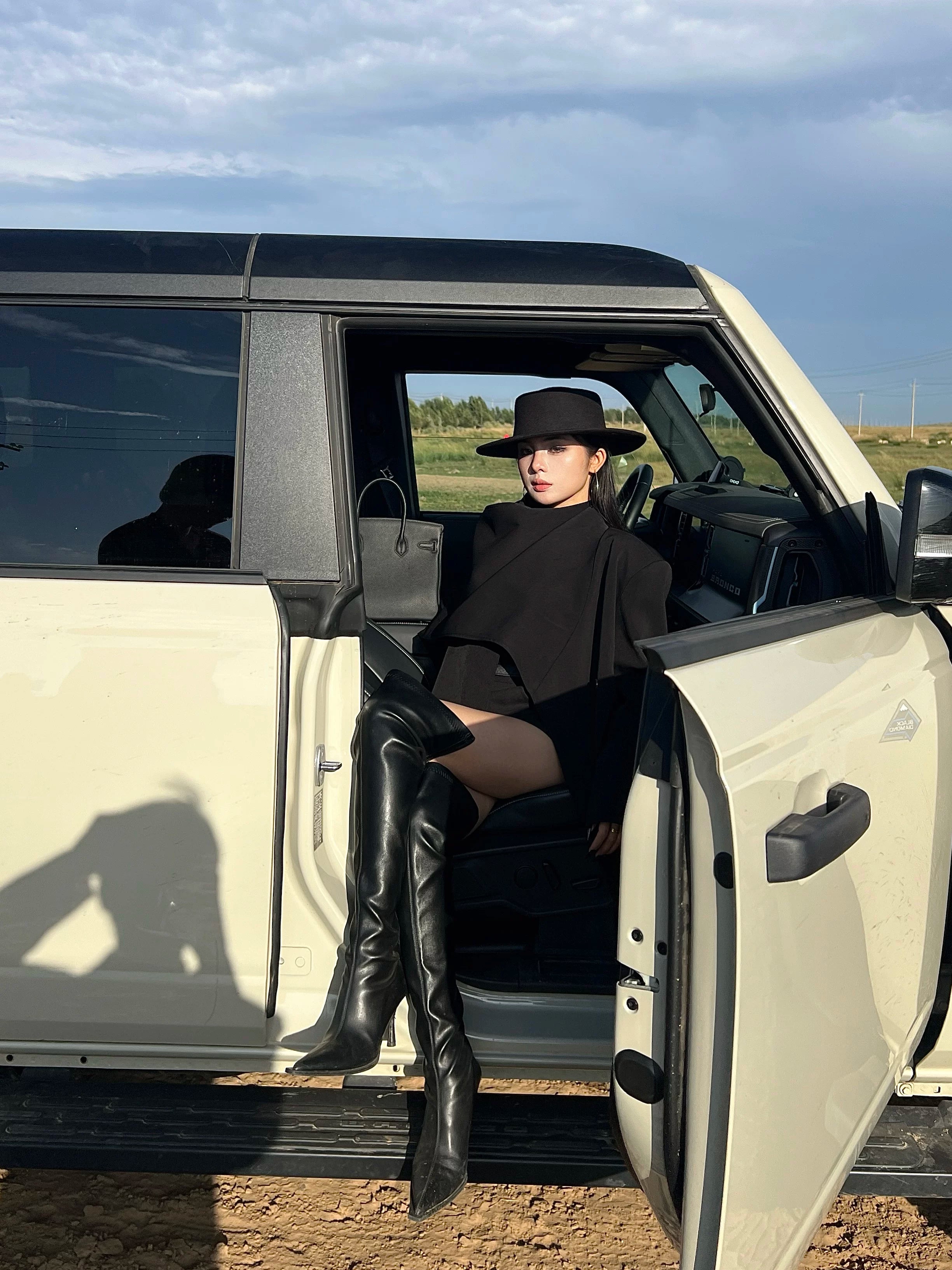 CHUYUQI Silhouette Scarf Short Trench Coat Shawl Jacket