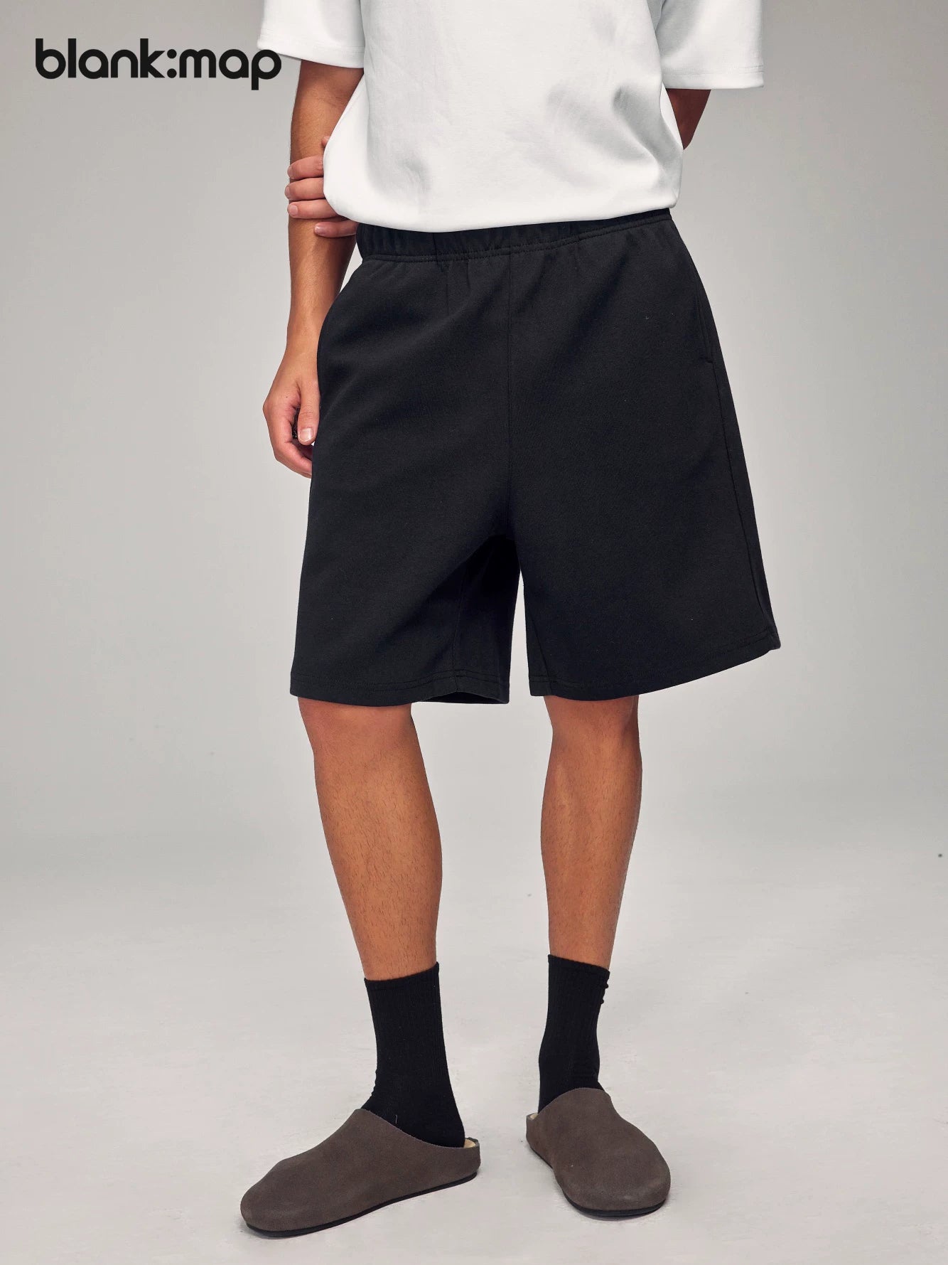 Blank: Map Comfortable Sports Loose Shorts