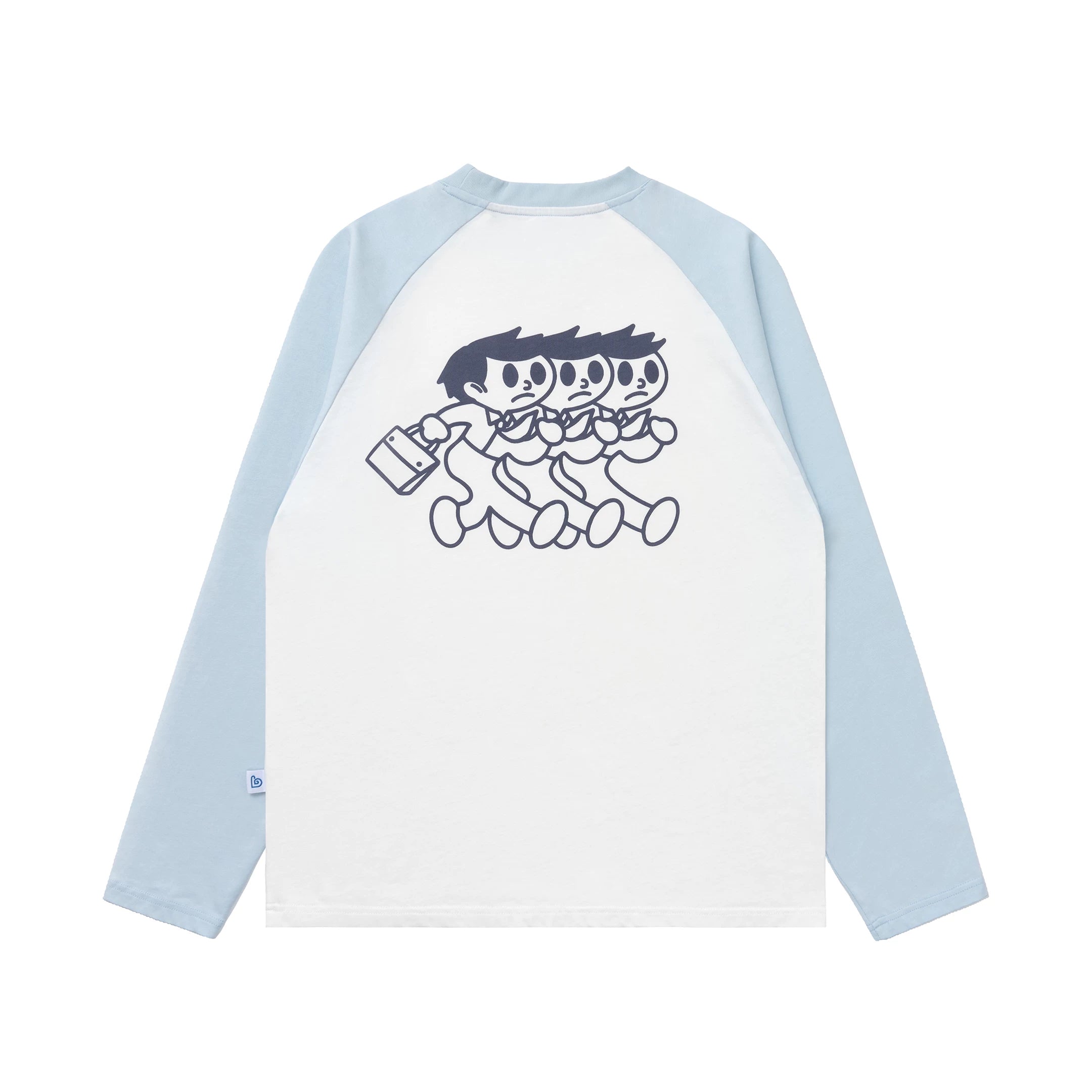 BENT IDEA Color Matching Shoulder Casual Long Sleeve