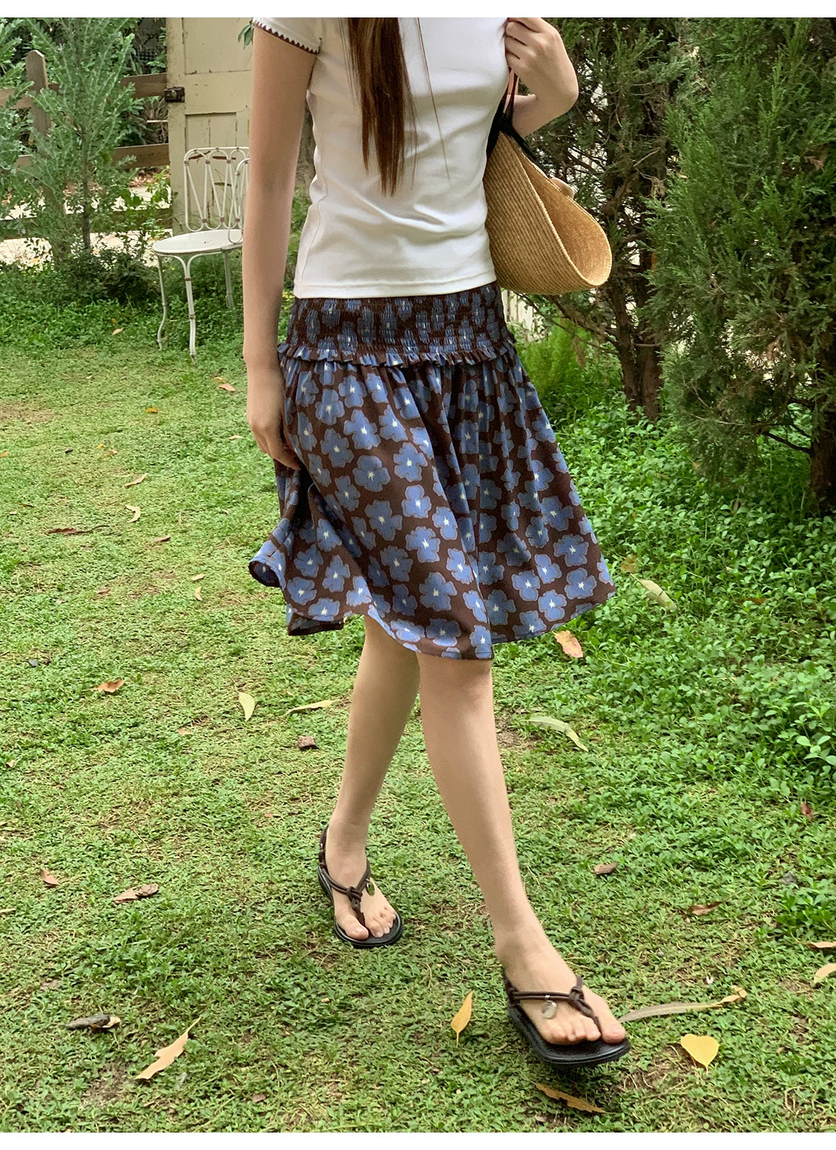 KANO Flower Print Tube Top Sling