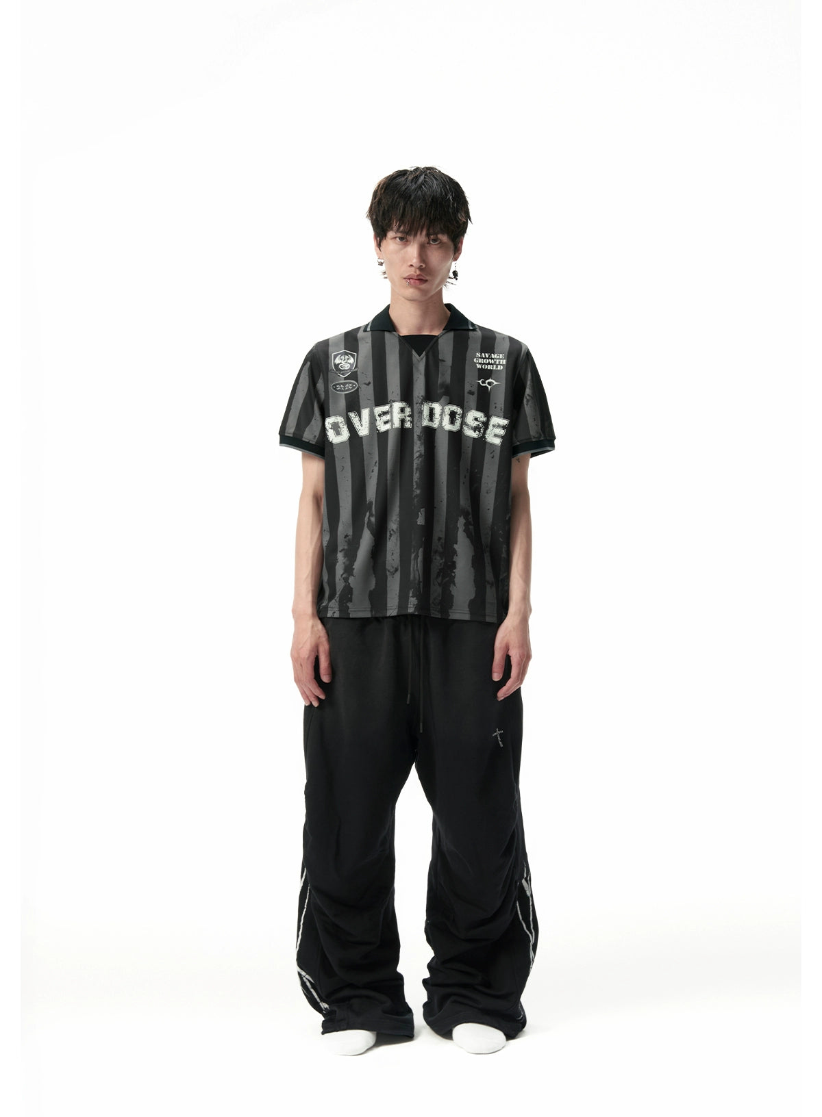 SGW Bar Flag Digital Printing Front Shoulder TEE