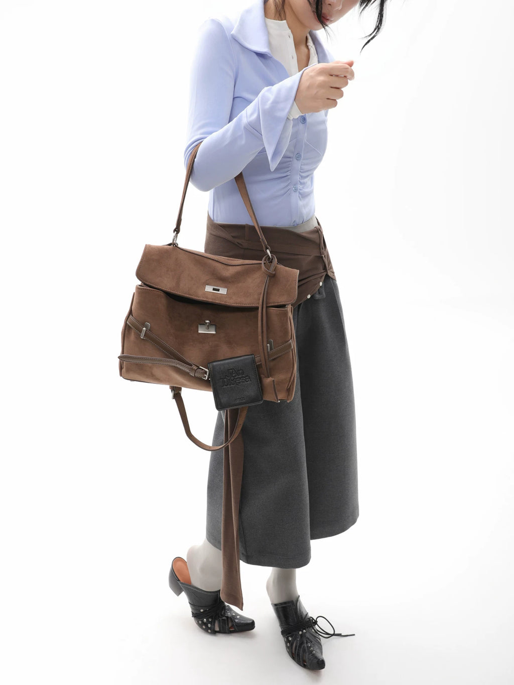 JANDRESS Suede Casual Versatile Backpack