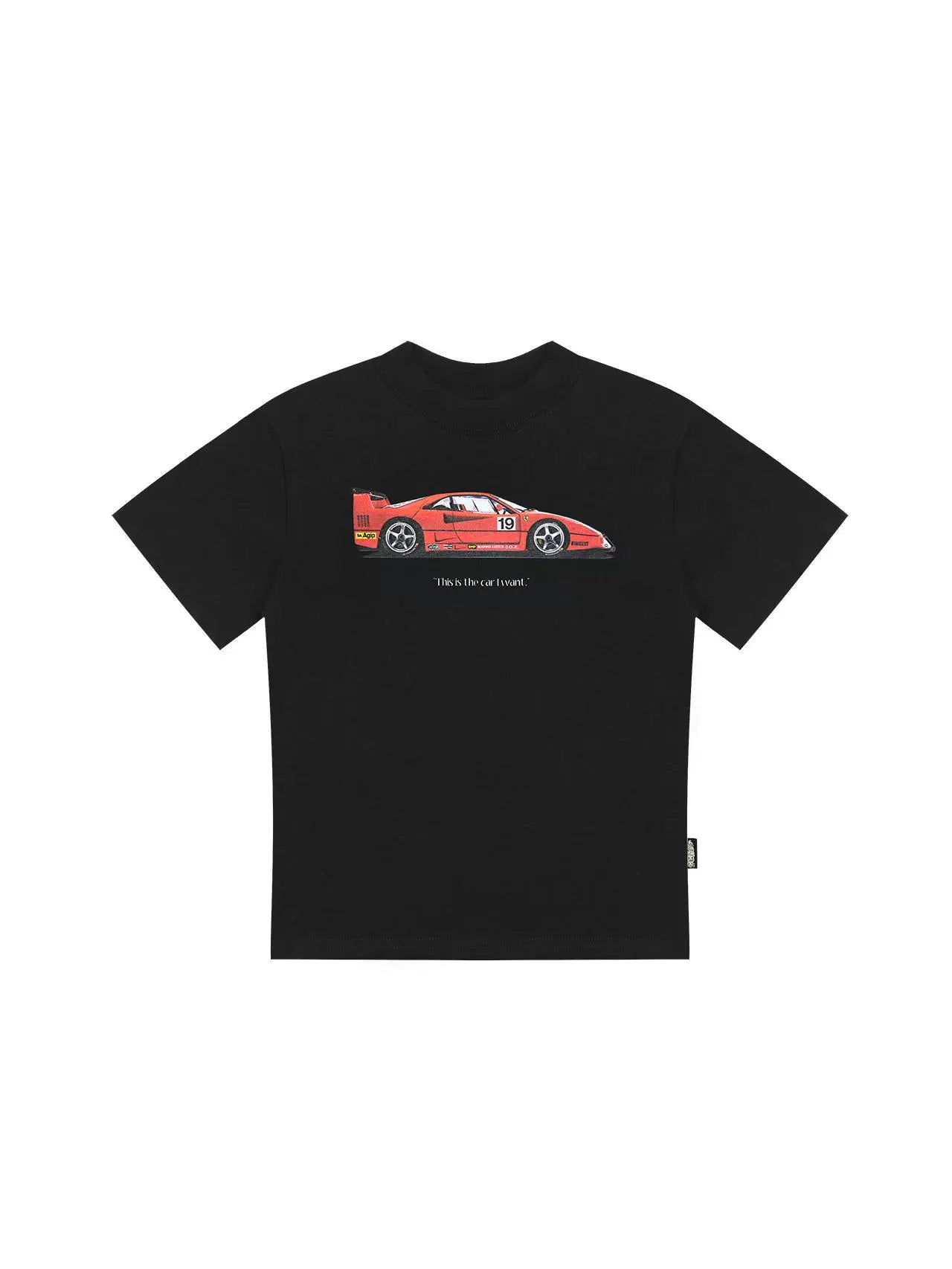 MMBBT Retro Supercar Printed Crew Neck Tee