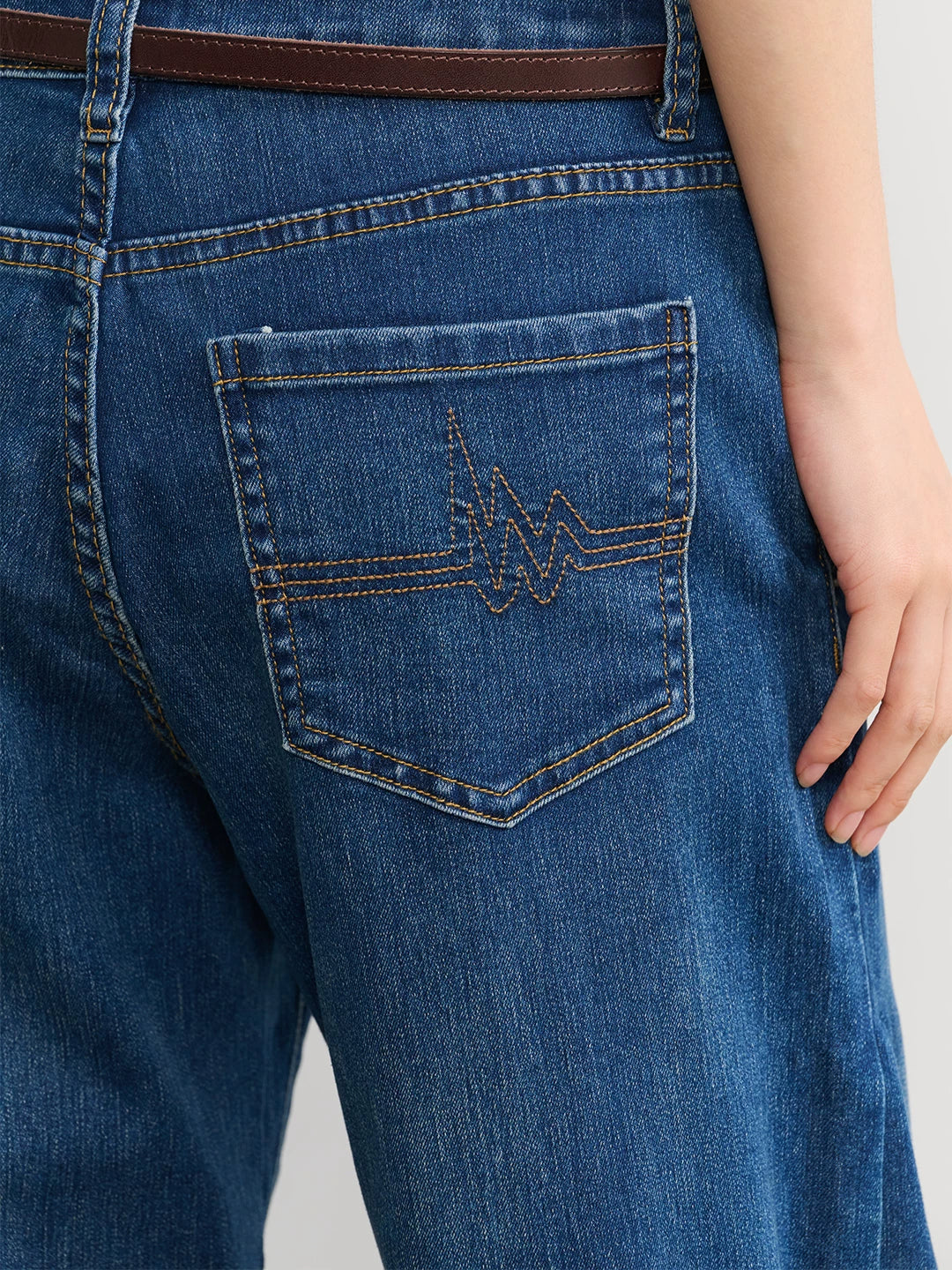 LINY LIBERTY Vintage Skinny Versatile Straight Jeans